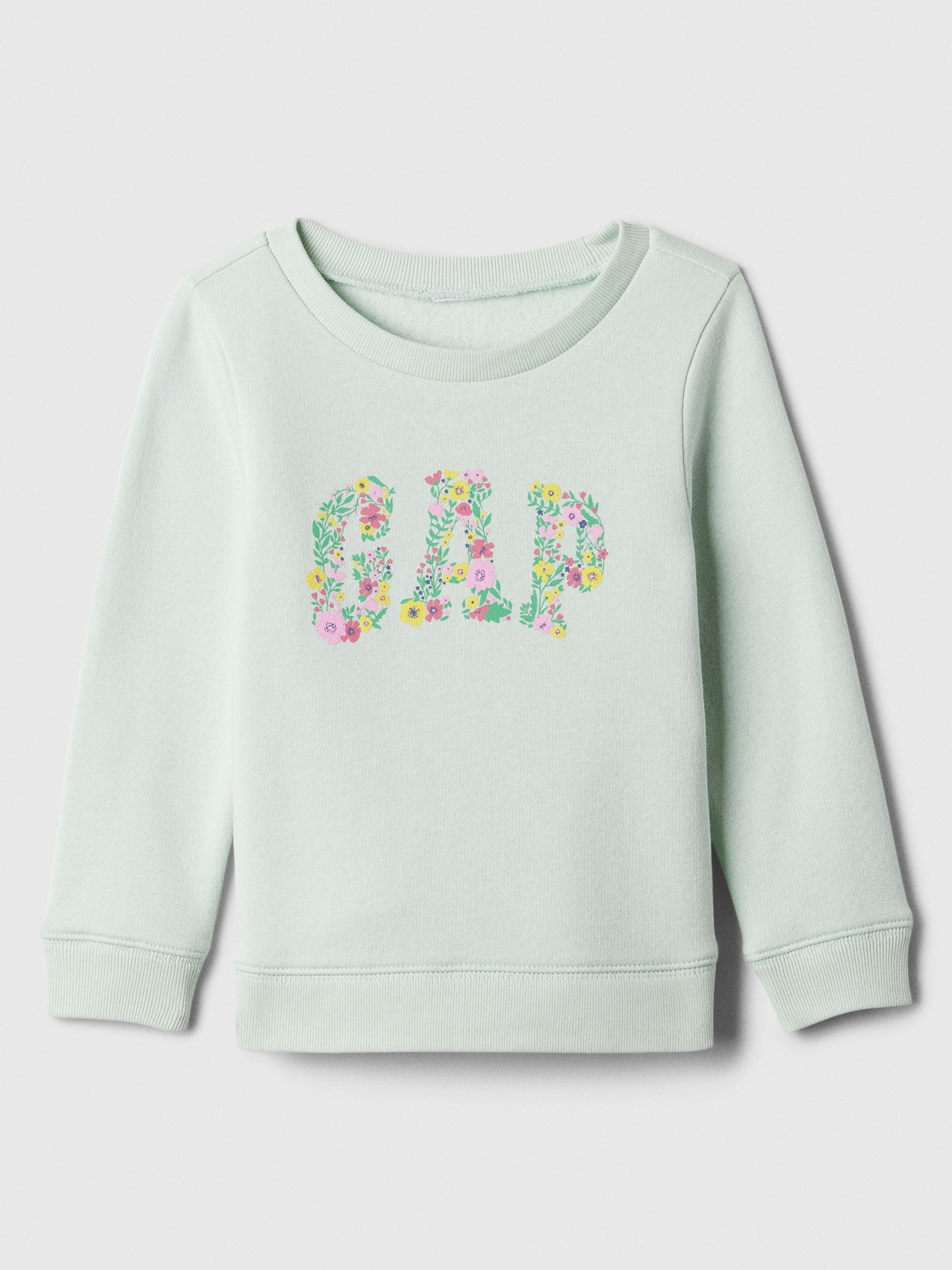 Green Floral Graphic Logo Baby Sweatshirt (Newborn-5yrs) - Image 1 of 1