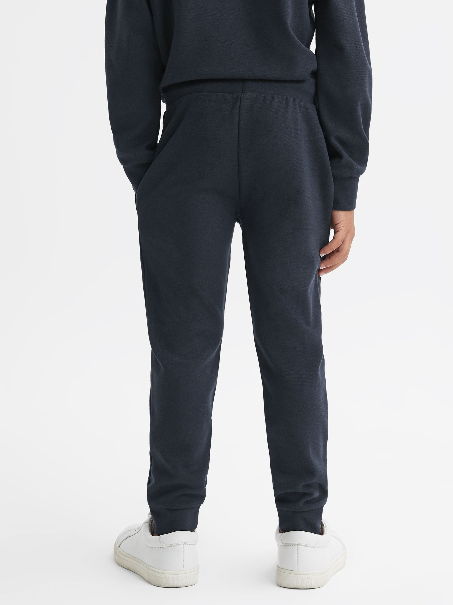 9-13 yrs Relaxed Drawstring Joggers in Navy - Image 5 of 5