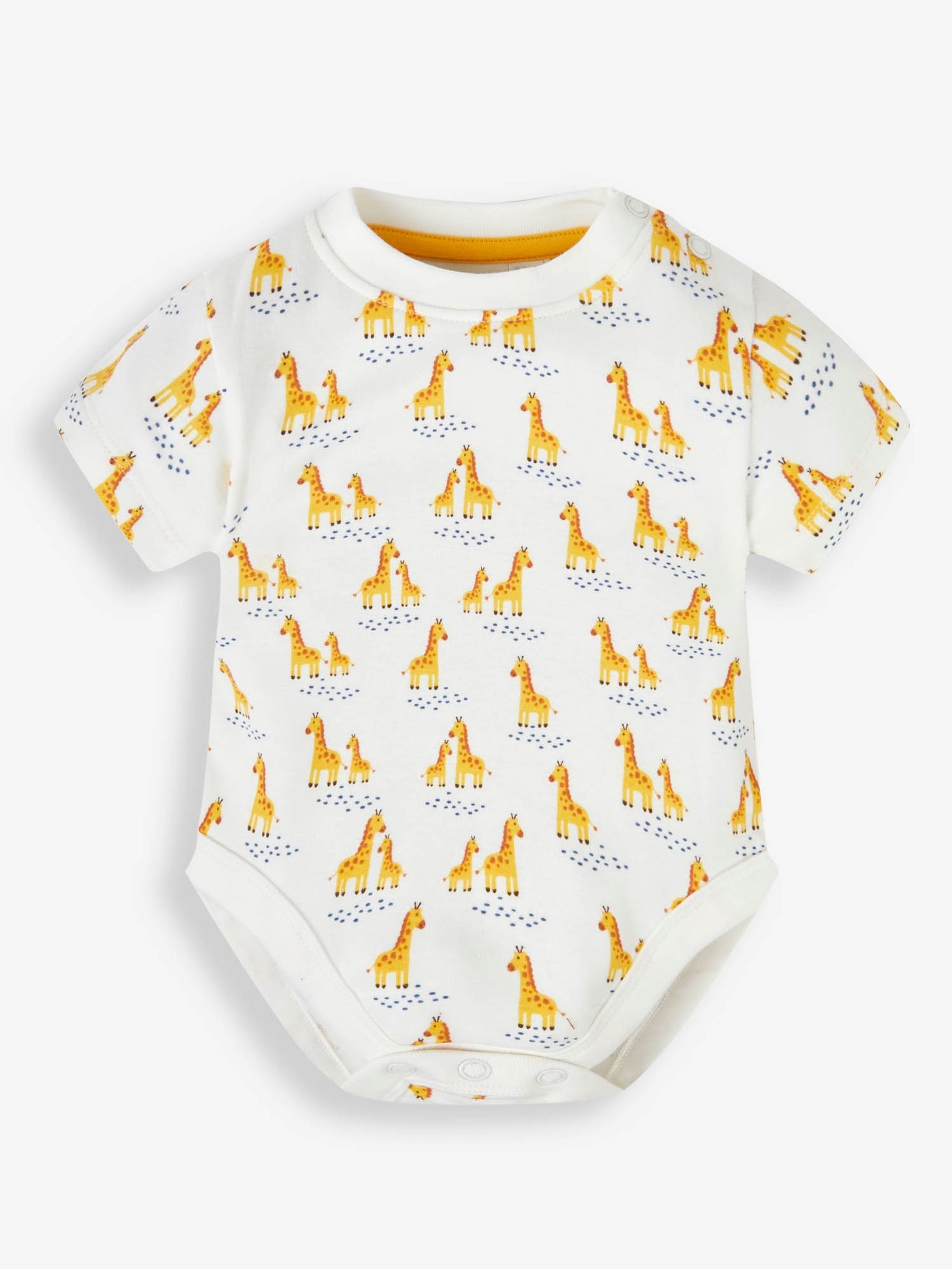 Rust 2-Piece Giraffe Appliqué Dungarees & Top Set - Image 2 of 4