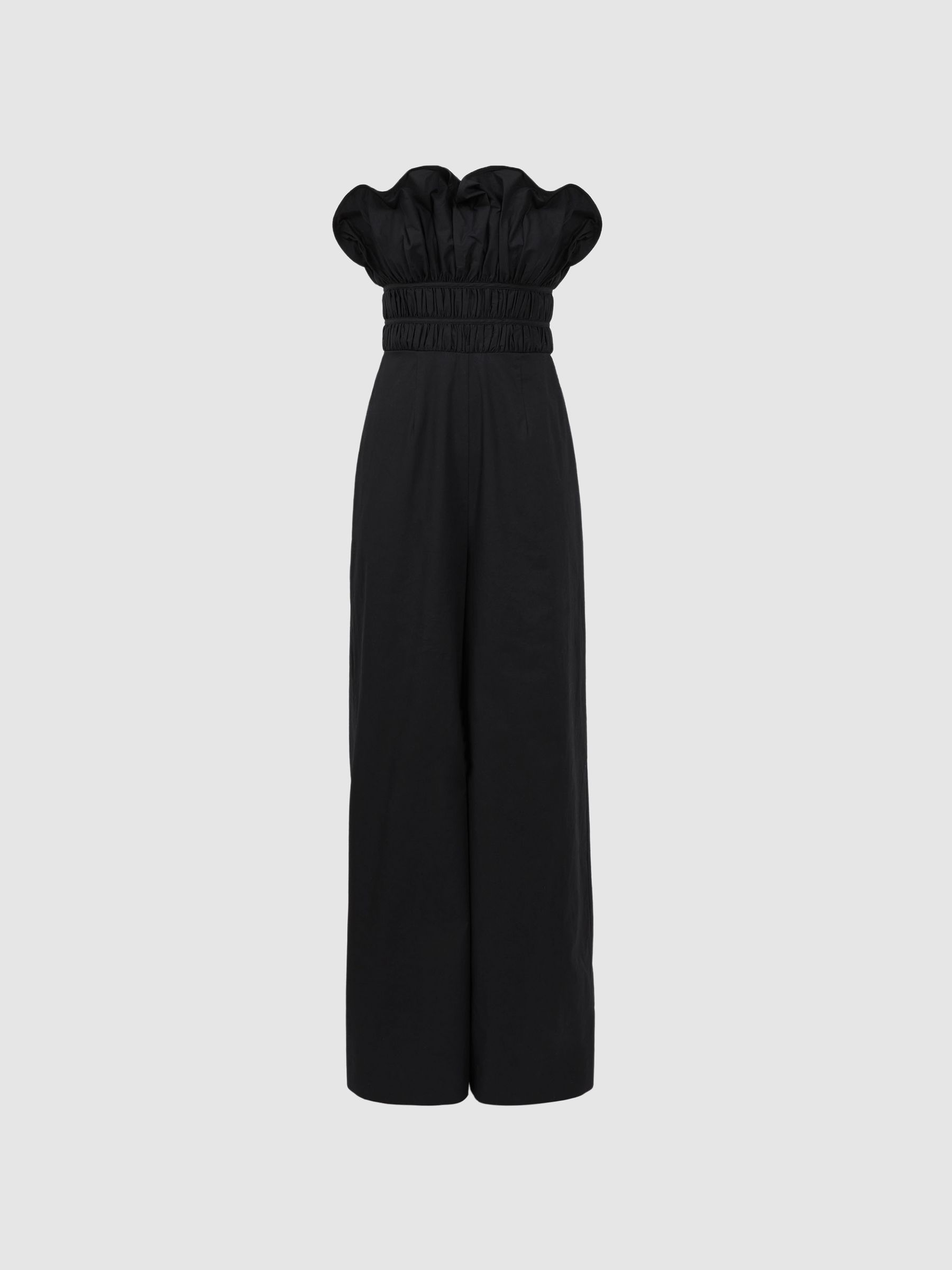 Amur Wide Leg Strapless Jumpsuit in Black - Image 2 of 7