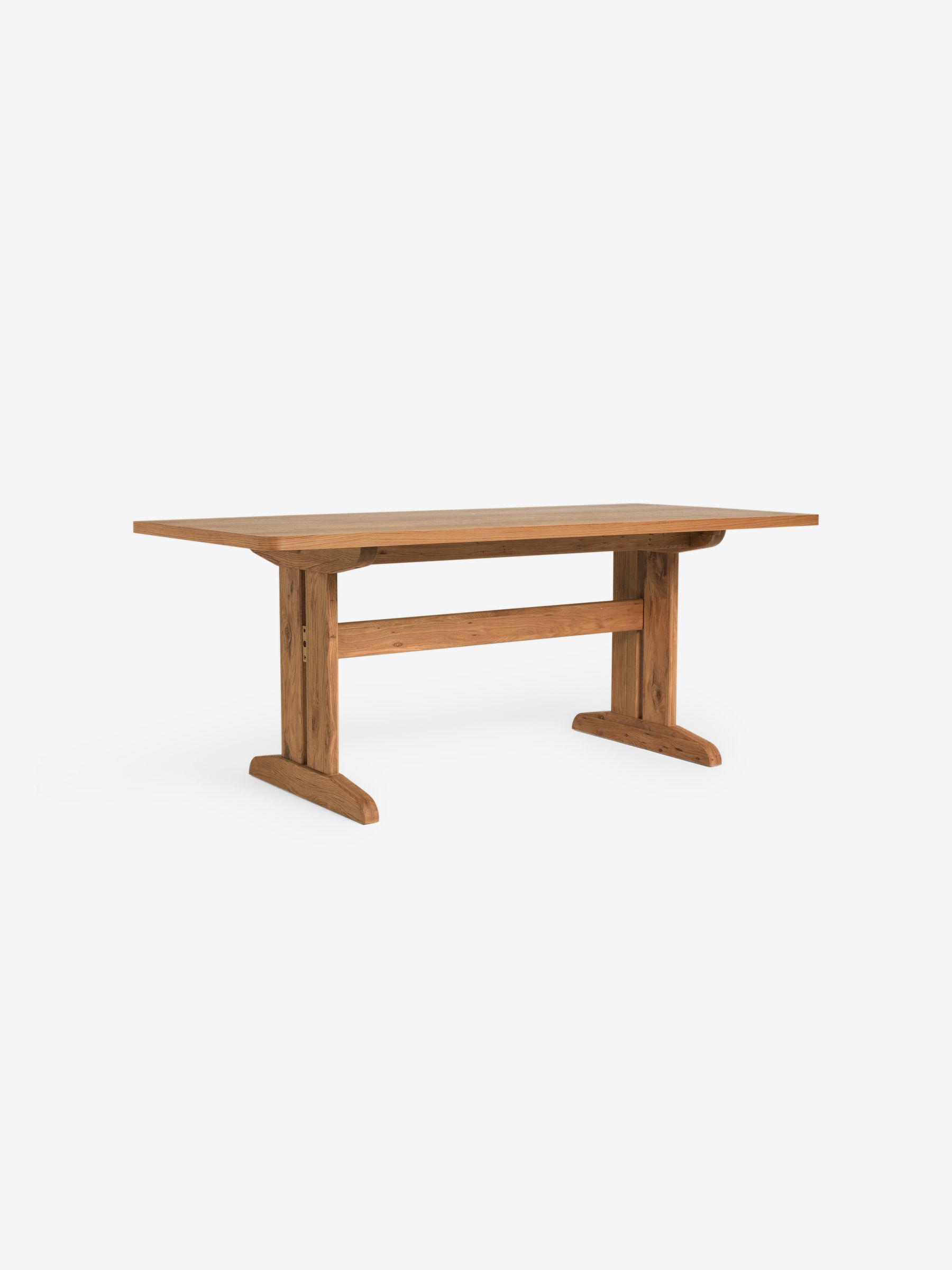 Quinn 6 Seater Dining Table in Oak - Image 6 of 7