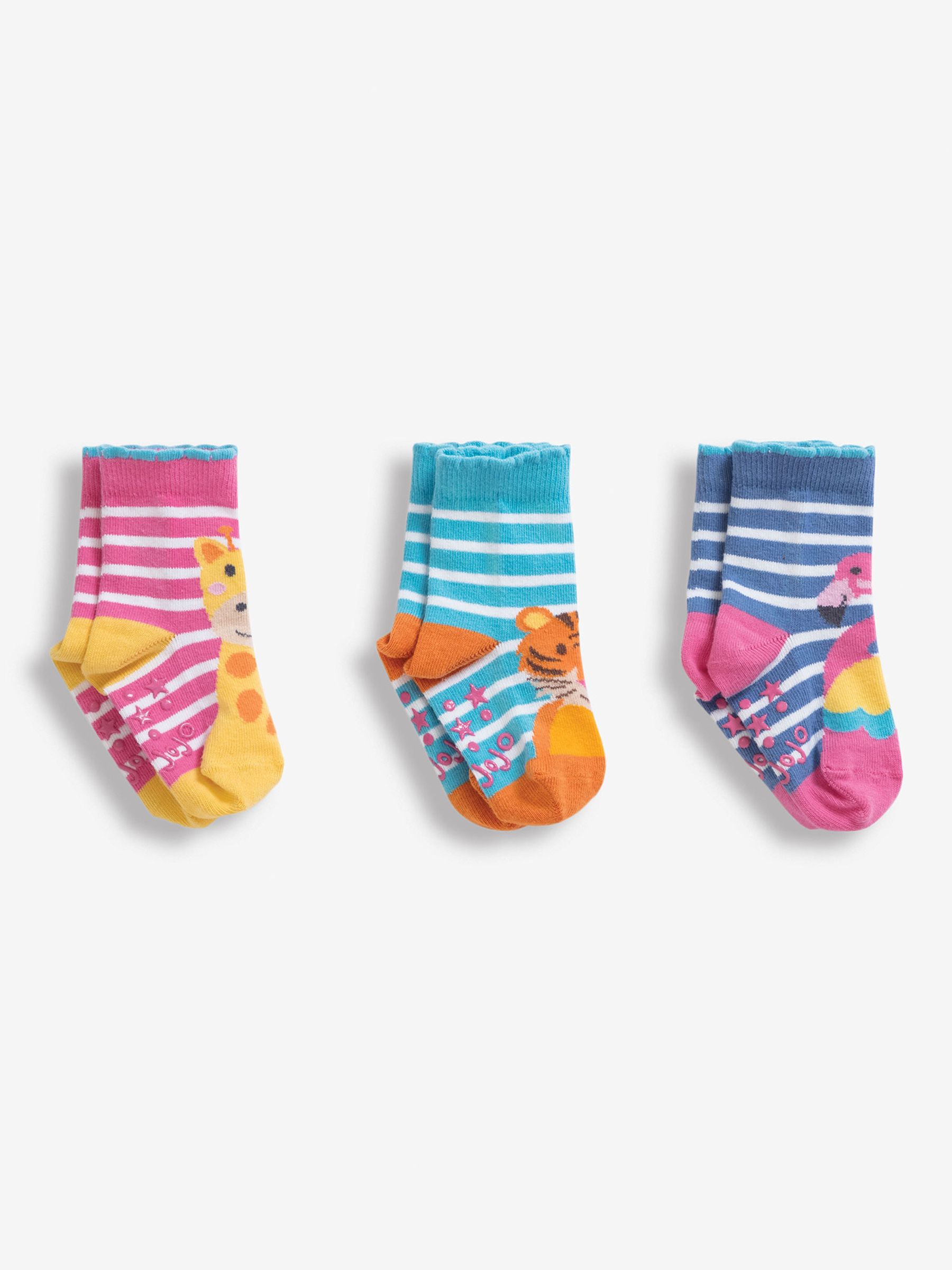 3-Pack Girls' Jungle Socks in Orchid - Image 2 of 2