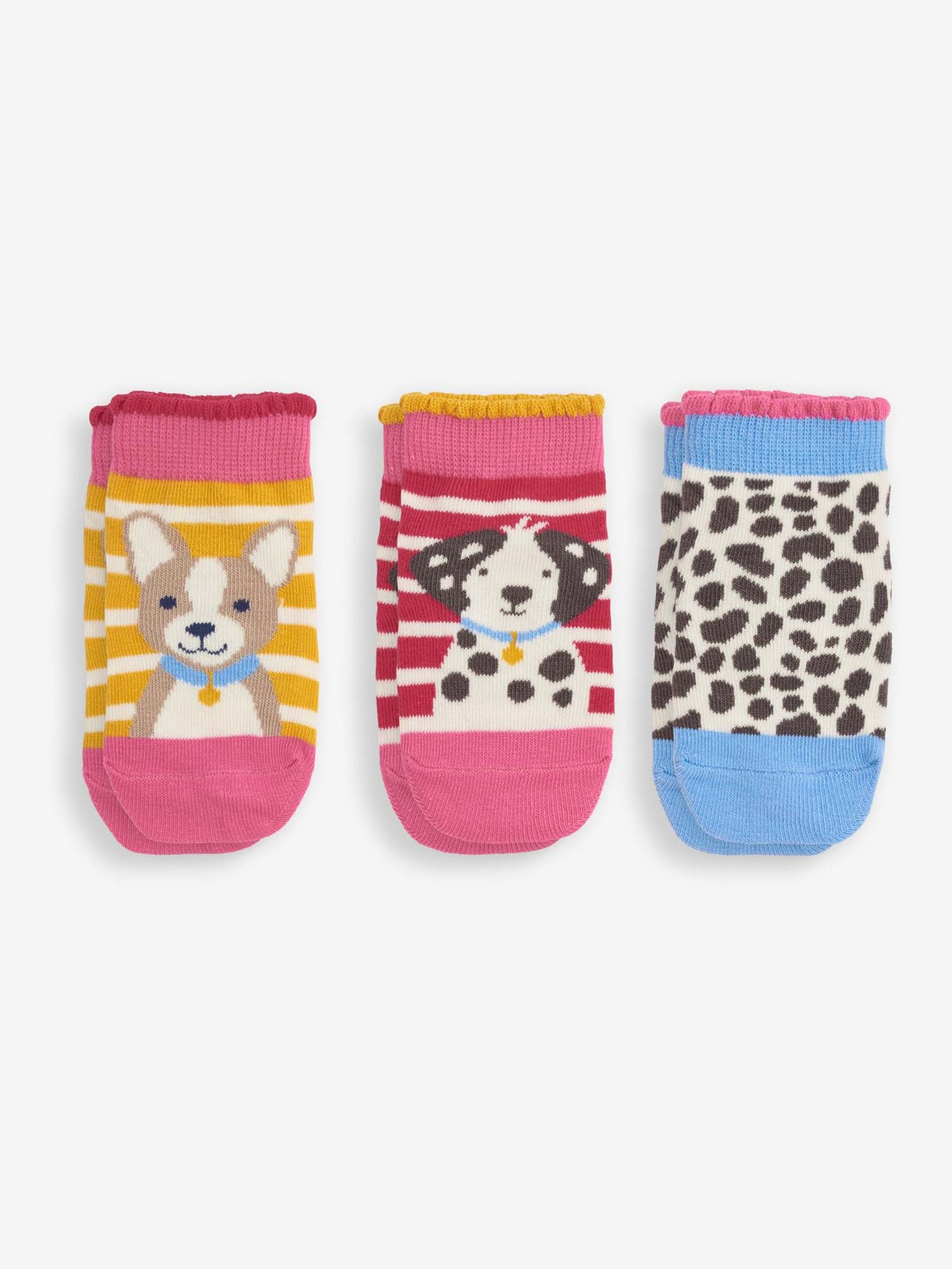 Multi 3-Pack Puppy Cotton Rich Socks - Image 1 of 2