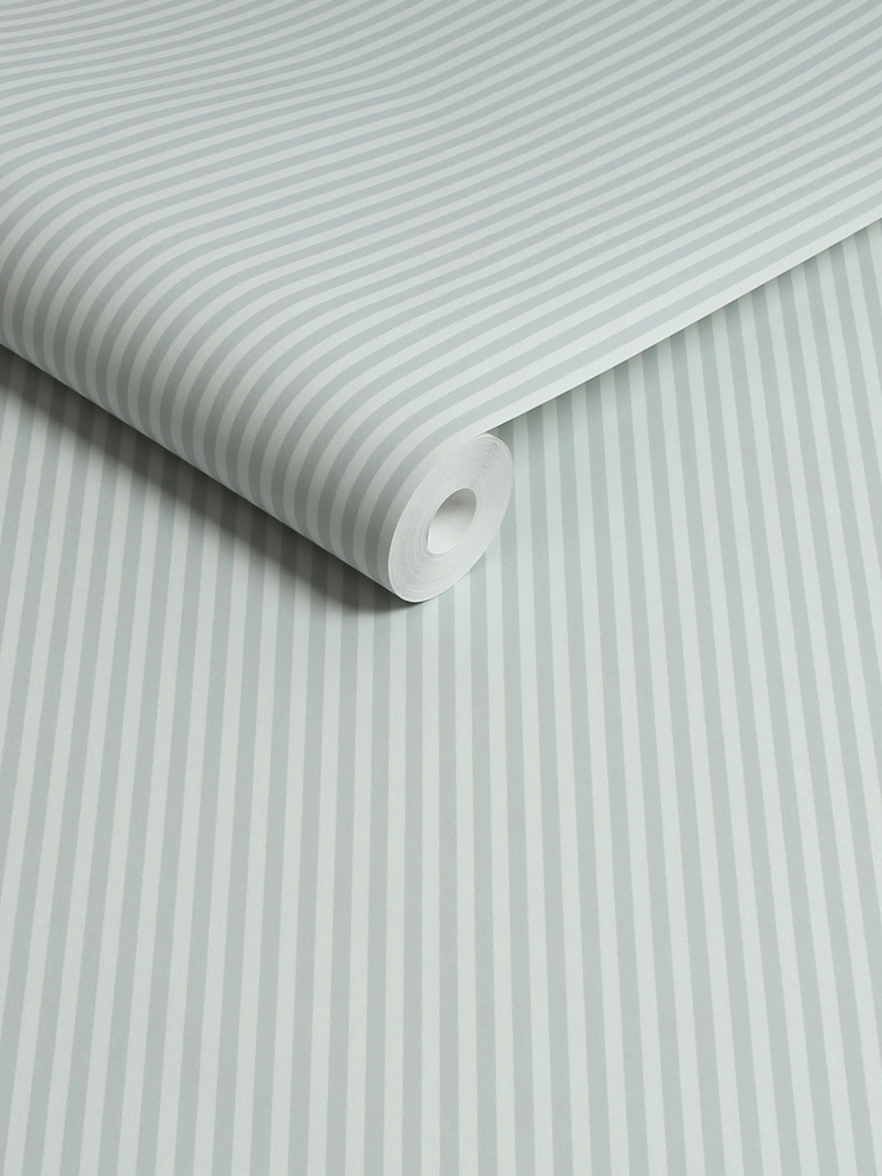 Next Sage Green Calm Stripe A4 Wallpaper Sample - Image 5 of 5