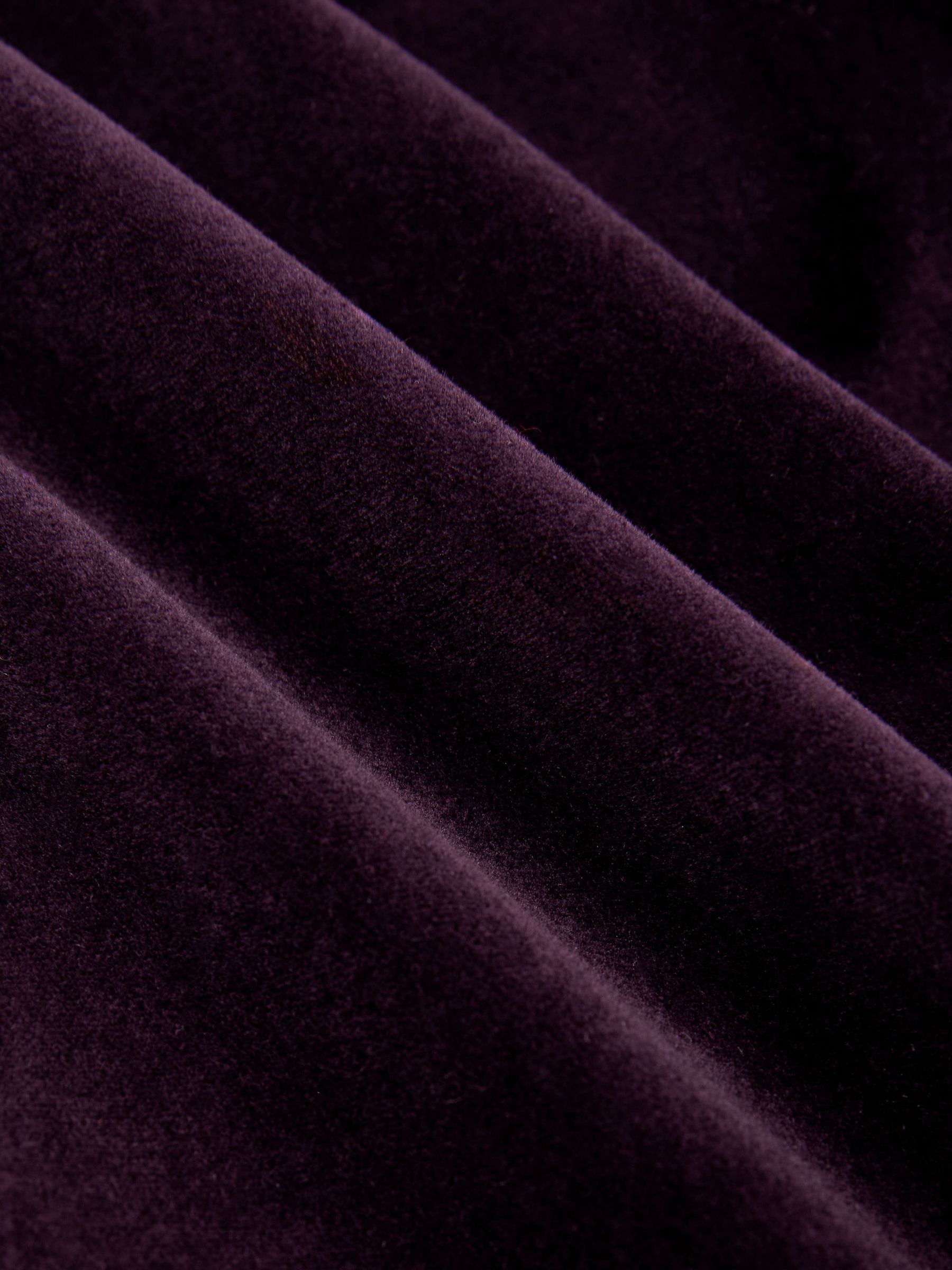 Velvet Single-Breasted Classic-Fit Blazer in Purple - Image 8 of 8