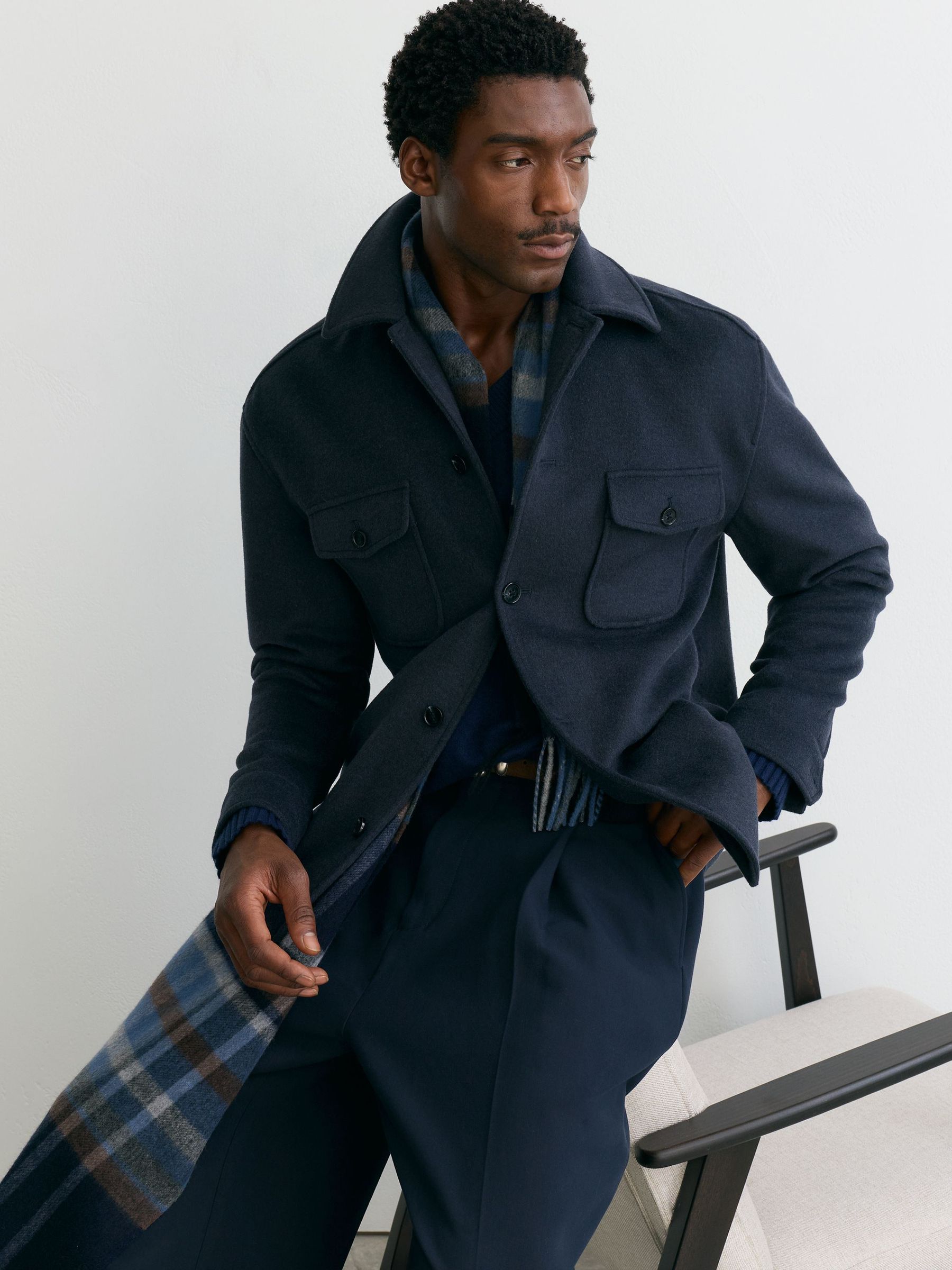 Shirt in Airforce Blue - Image 5 of 7