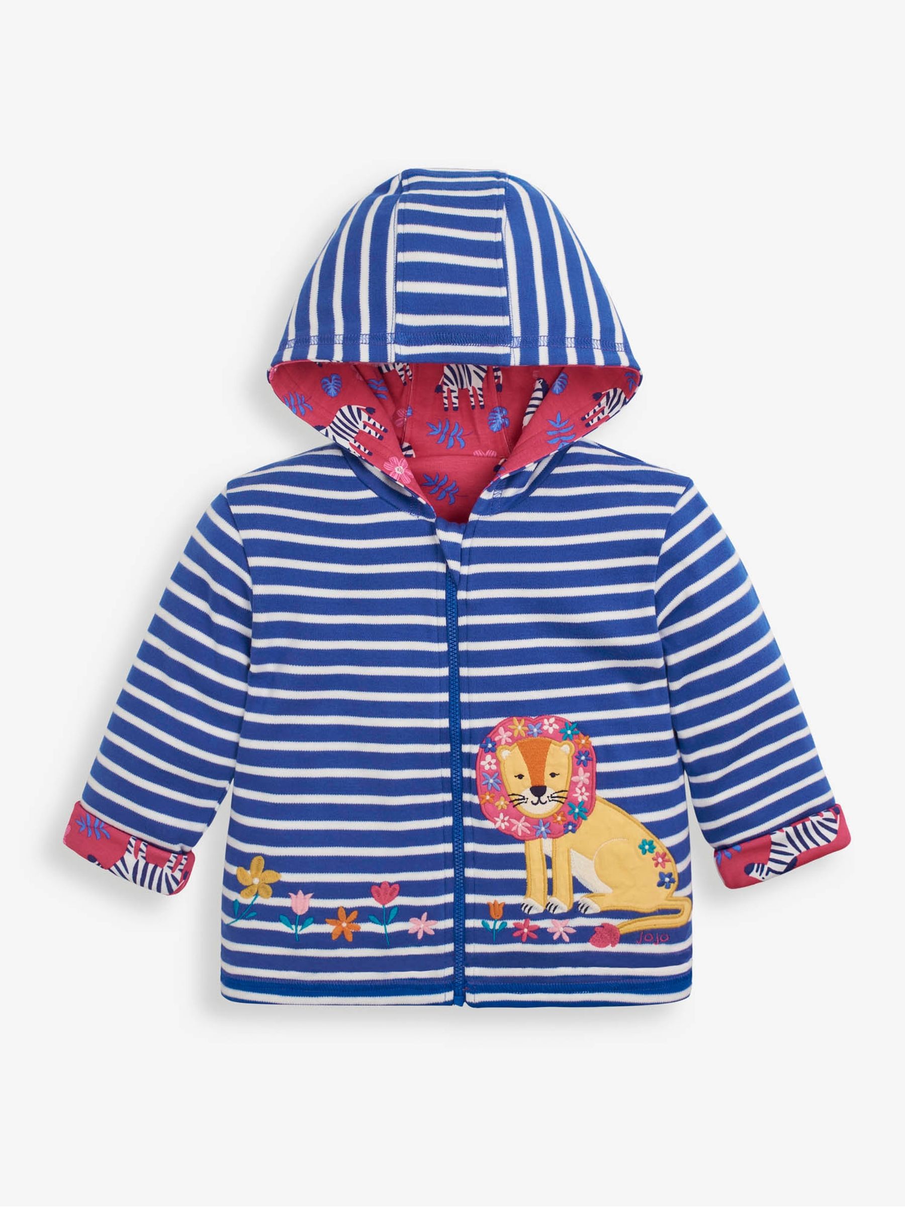Cobalt Girls Lion Appliqué Reversible Hoodie - Image 1 of 5