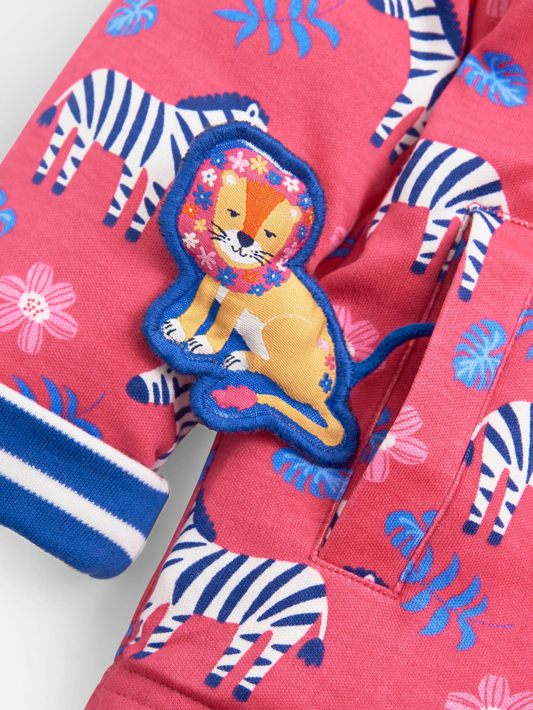 Cobalt Girls Lion Appliqué Reversible Hoodie - Image 4 of 5