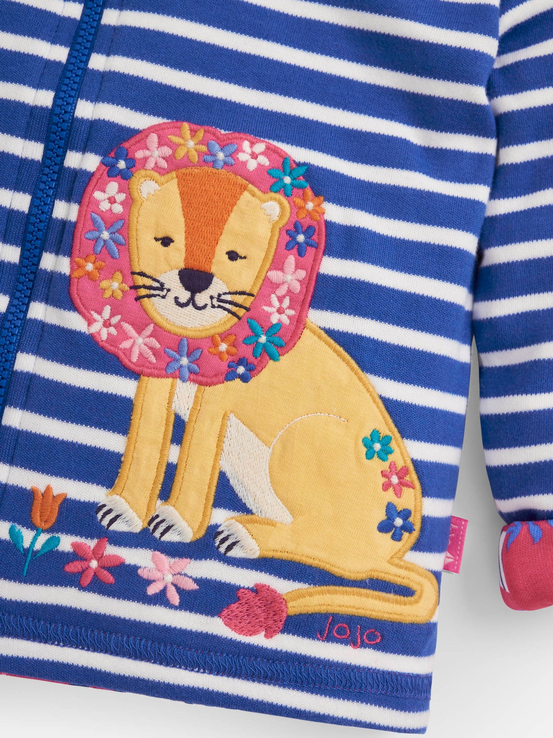 Cobalt Girls Lion Appliqué Reversible Hoodie - Image 5 of 5