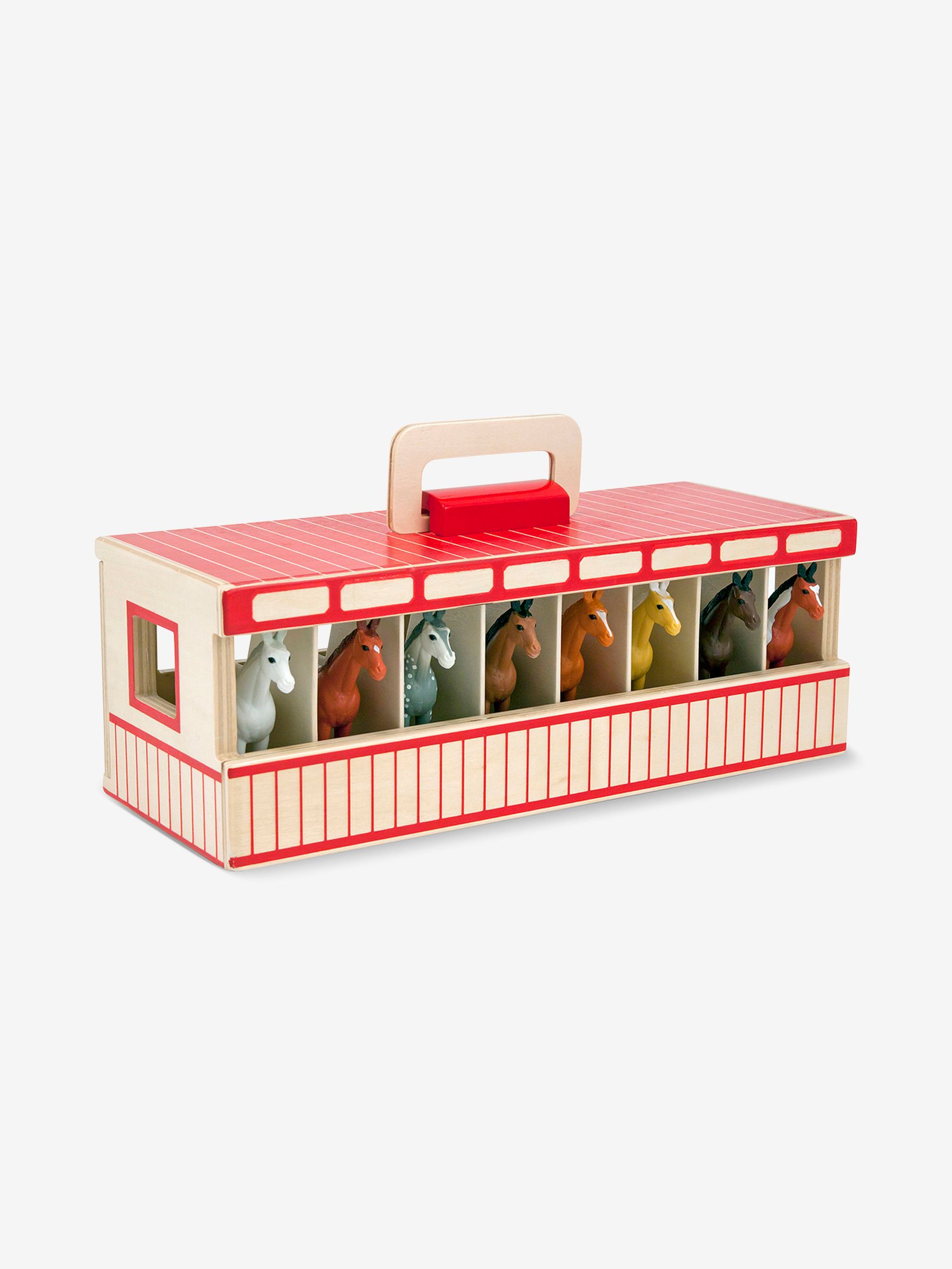 Melissa & Doug Take-Along Show-Horse Stable - Image 1 of 4