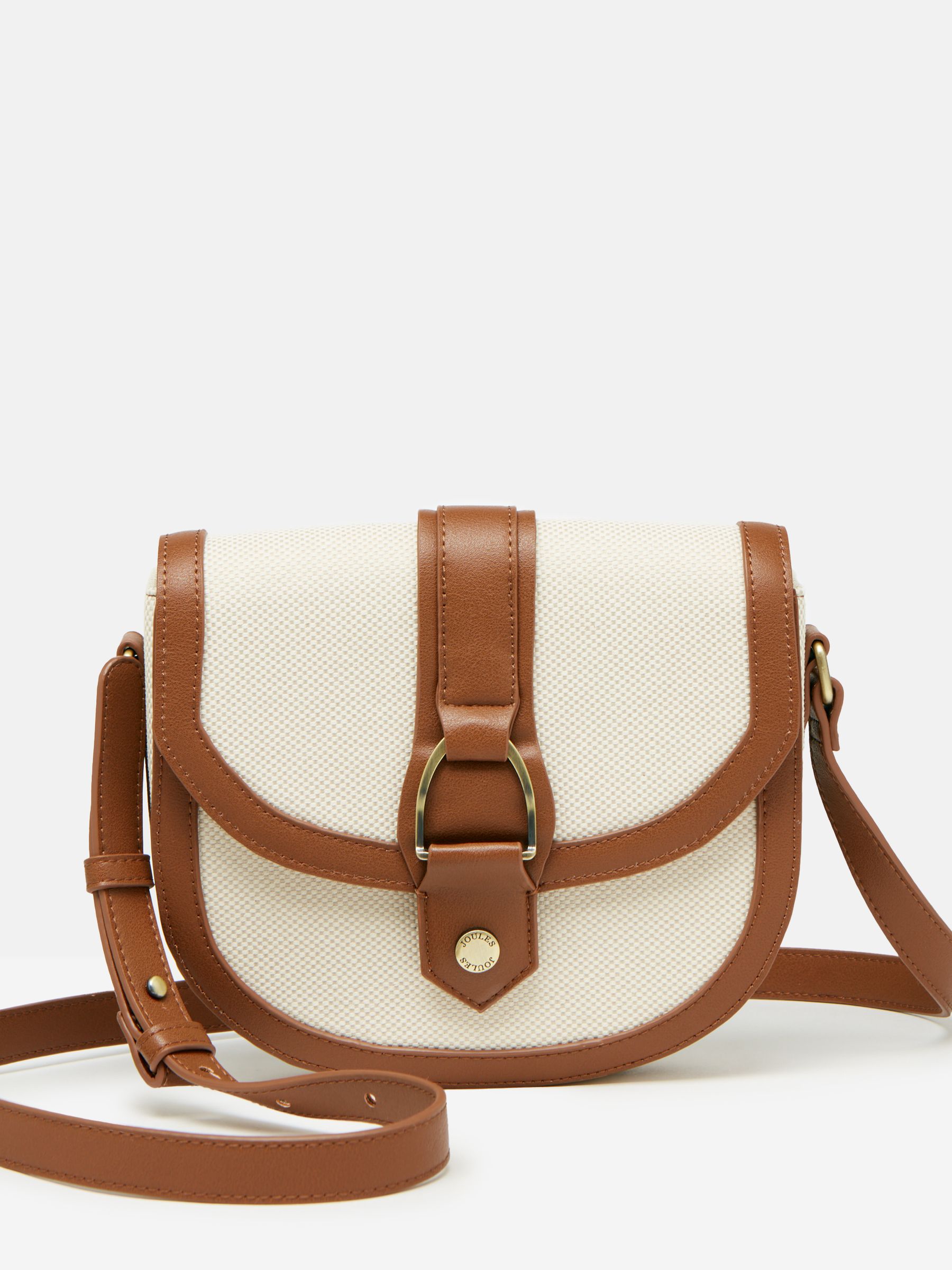 Ludlow Tan Canvas Cross Body Bag - Image 4 of 9