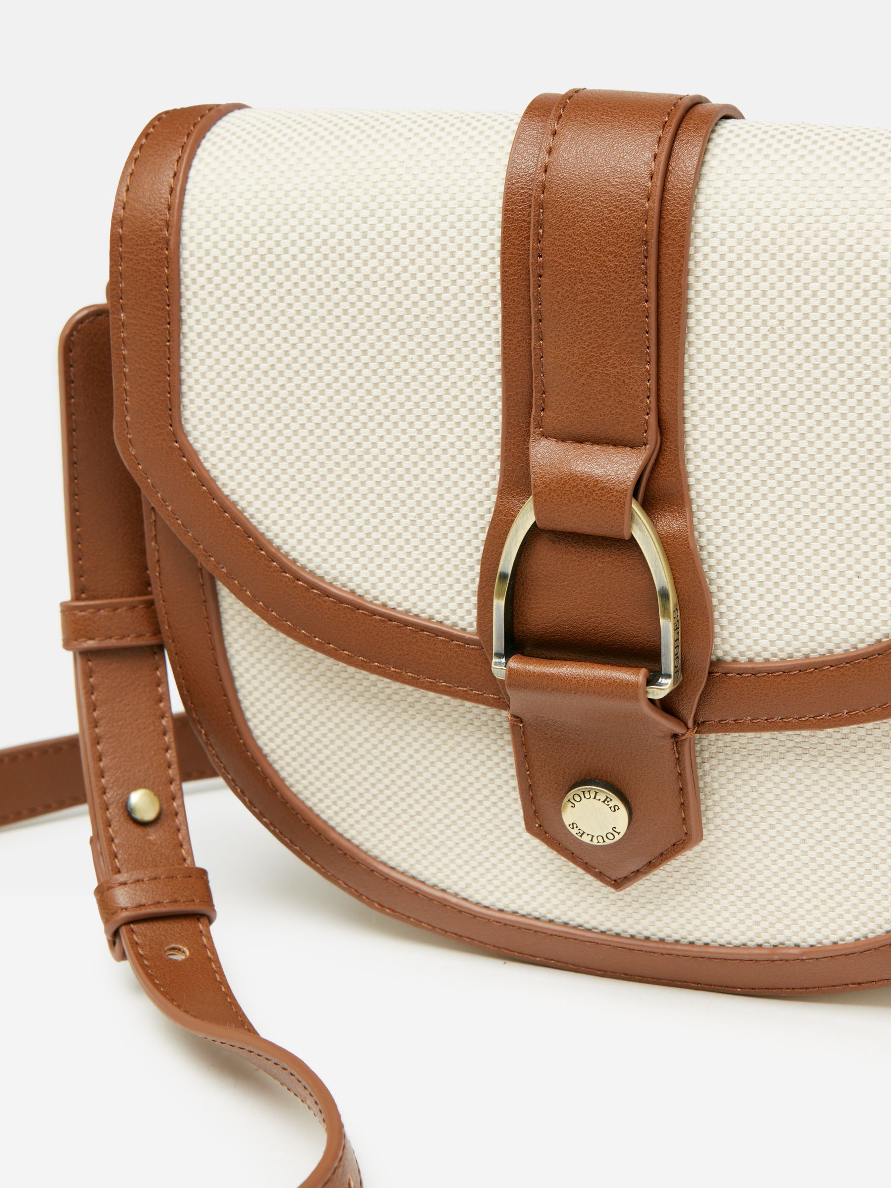 Ludlow Tan Canvas Cross Body Bag - Image 7 of 9