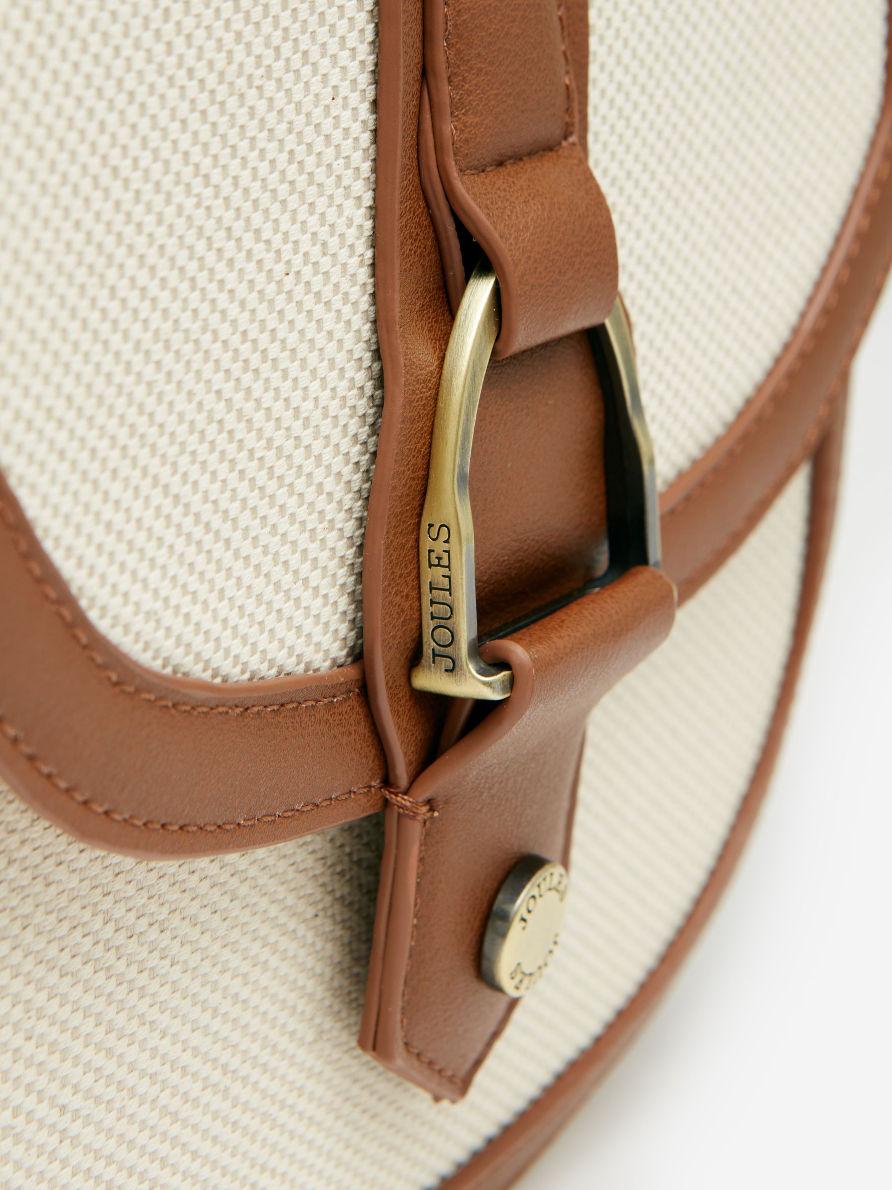Ludlow Tan Canvas Cross Body Bag - Image 8 of 9