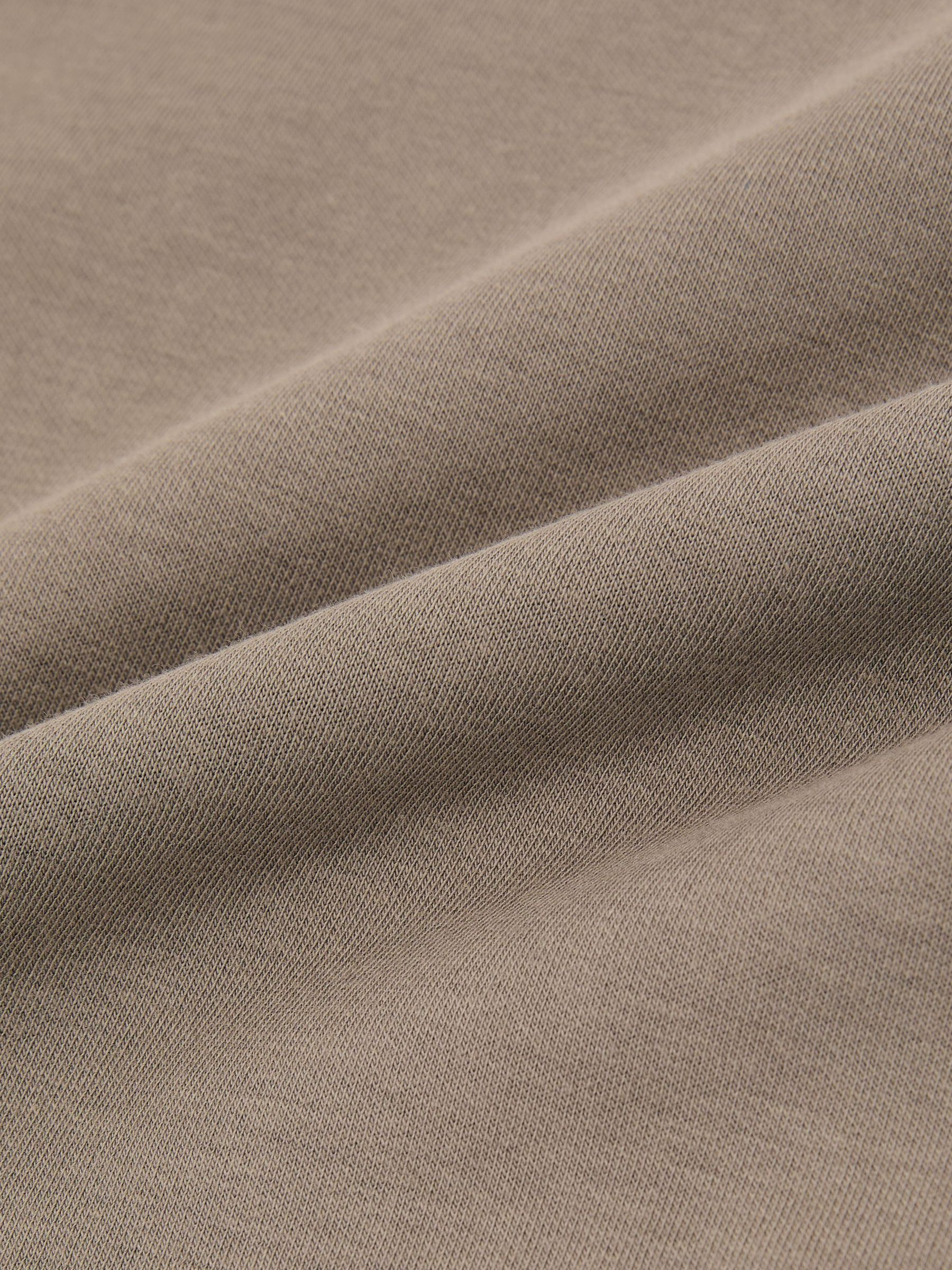 Sueded Interlock Jersey Modern-Fit T-Shirt in Mushroom Brown - Image 6 of 6