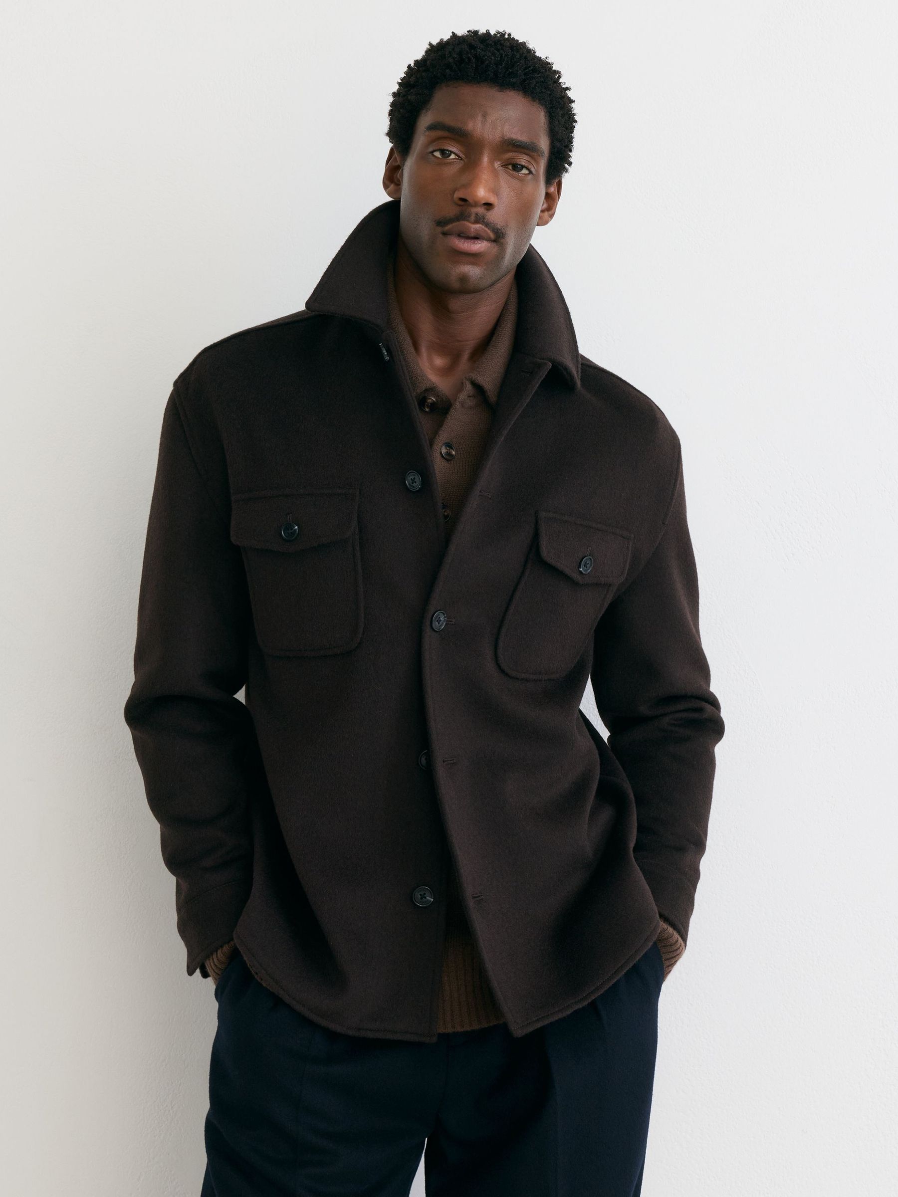 Shirt in Dark Brown - Image 4 of 7