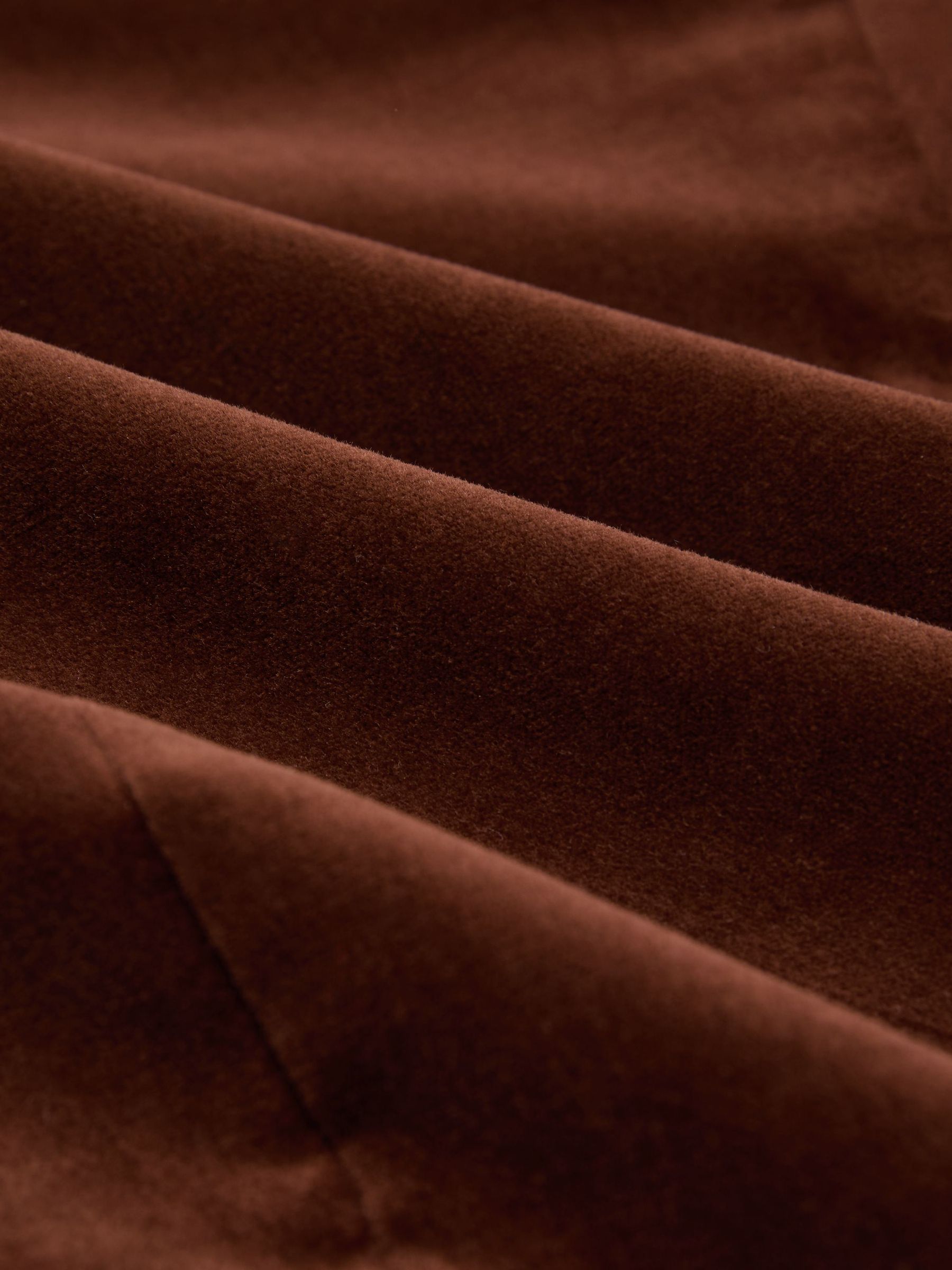 Velvet Single-Breasted Classic-Fit Blazer in Tobacco Brown - Image 9 of 9