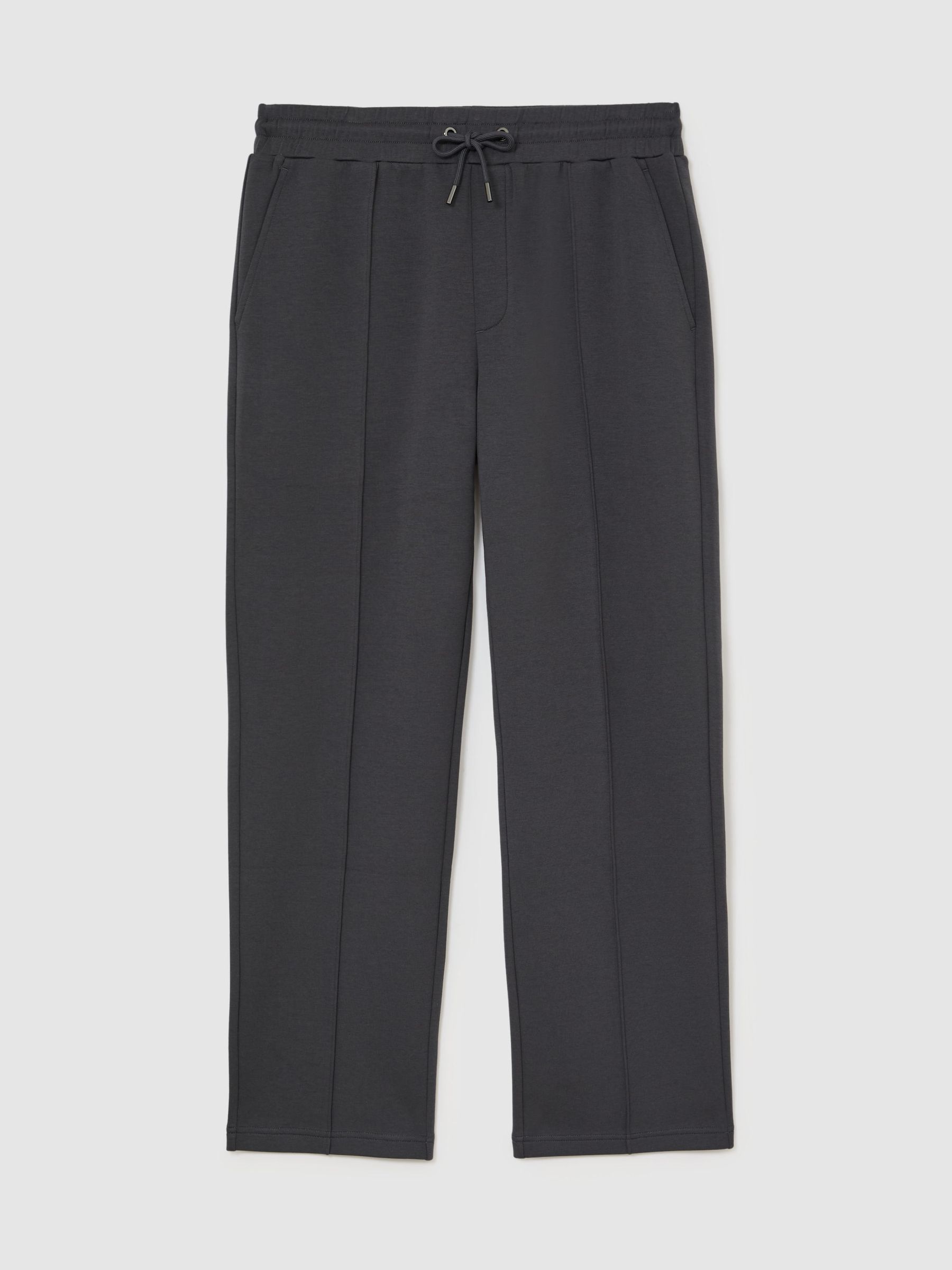 Premium Interlock Straight-Leg Joggers in Charcoal Grey - Obrázek 2 z 7