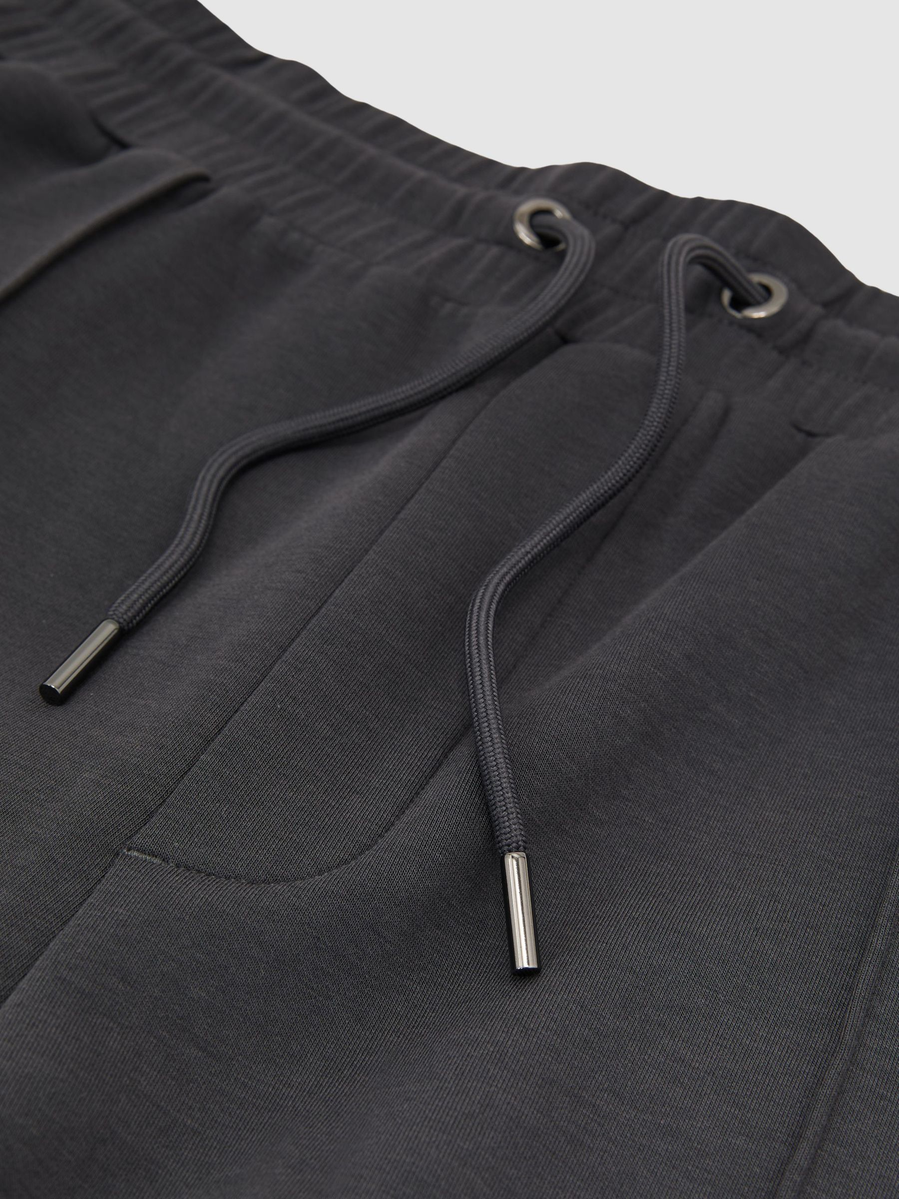 Premium Interlock Straight-Leg Joggers in Charcoal Grey - Obrázek 7 z 7