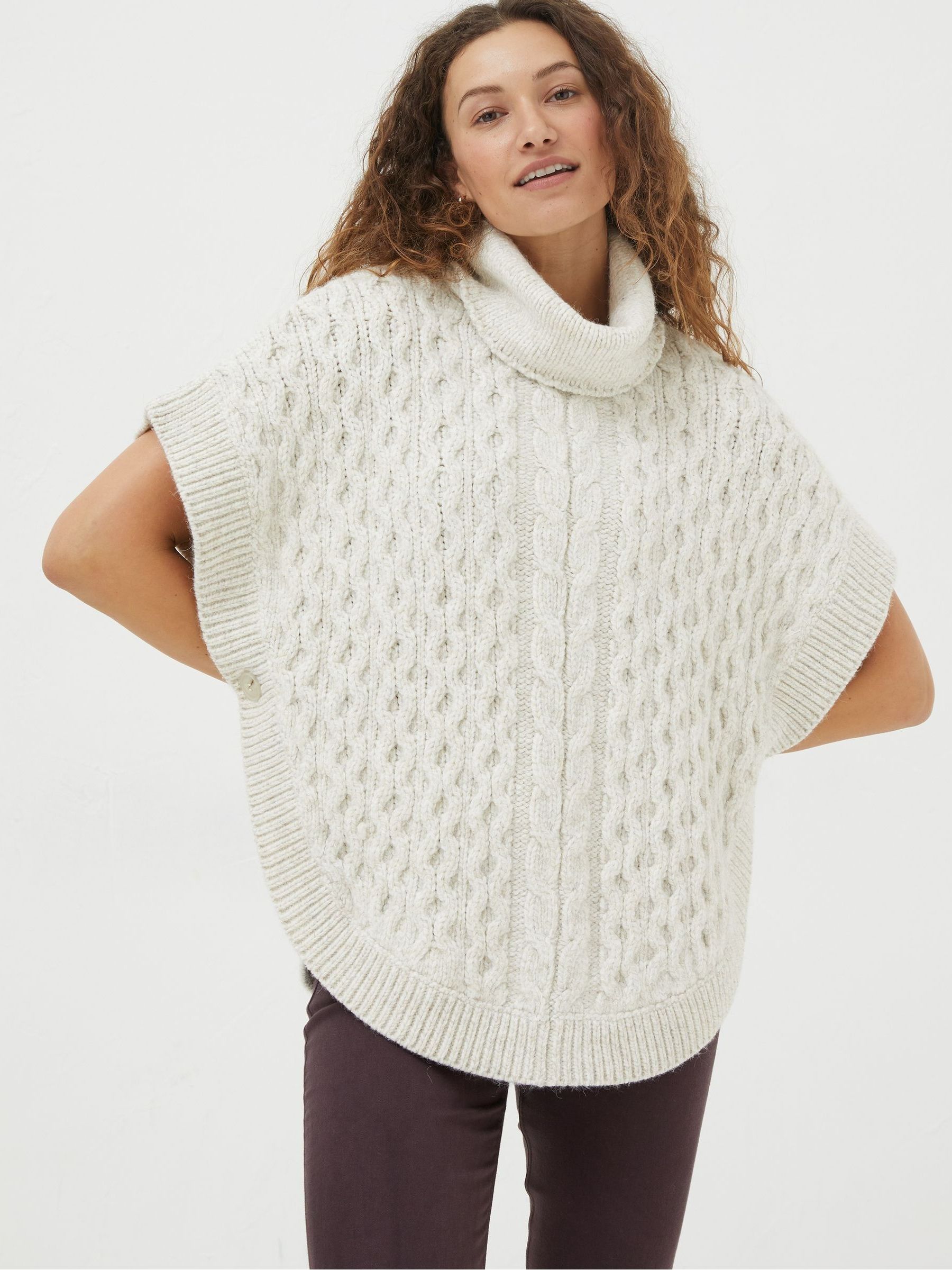 Cream Penny Poncho - Image 1 of 5
