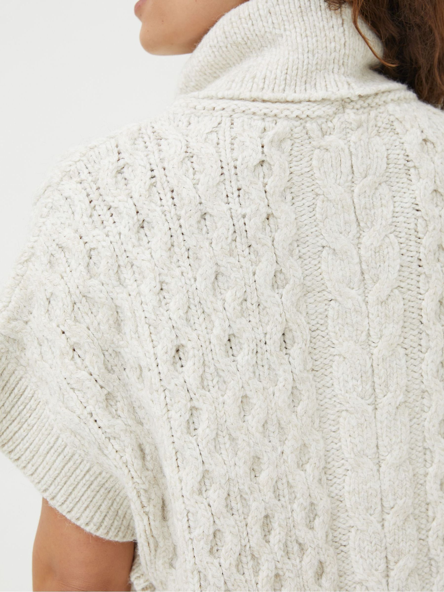 Cream Penny Poncho - Image 2 of 5 Cream Penny Poncho - Image 2 of 5