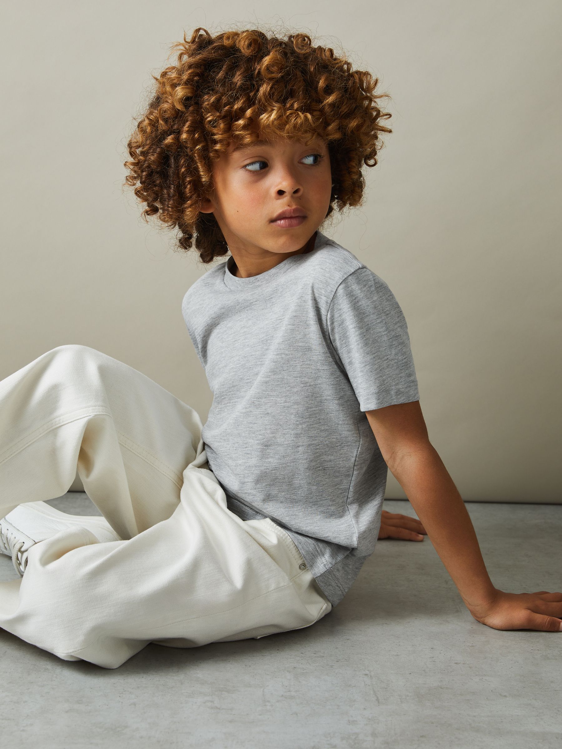 9-14 yrs 3 Pack Of Crew Neck T-Shirts in Multi - Image 2 of 7 9-14 yrs 3 Pack Of Crew Neck T-Shirts in Multi - Image 2 of 7