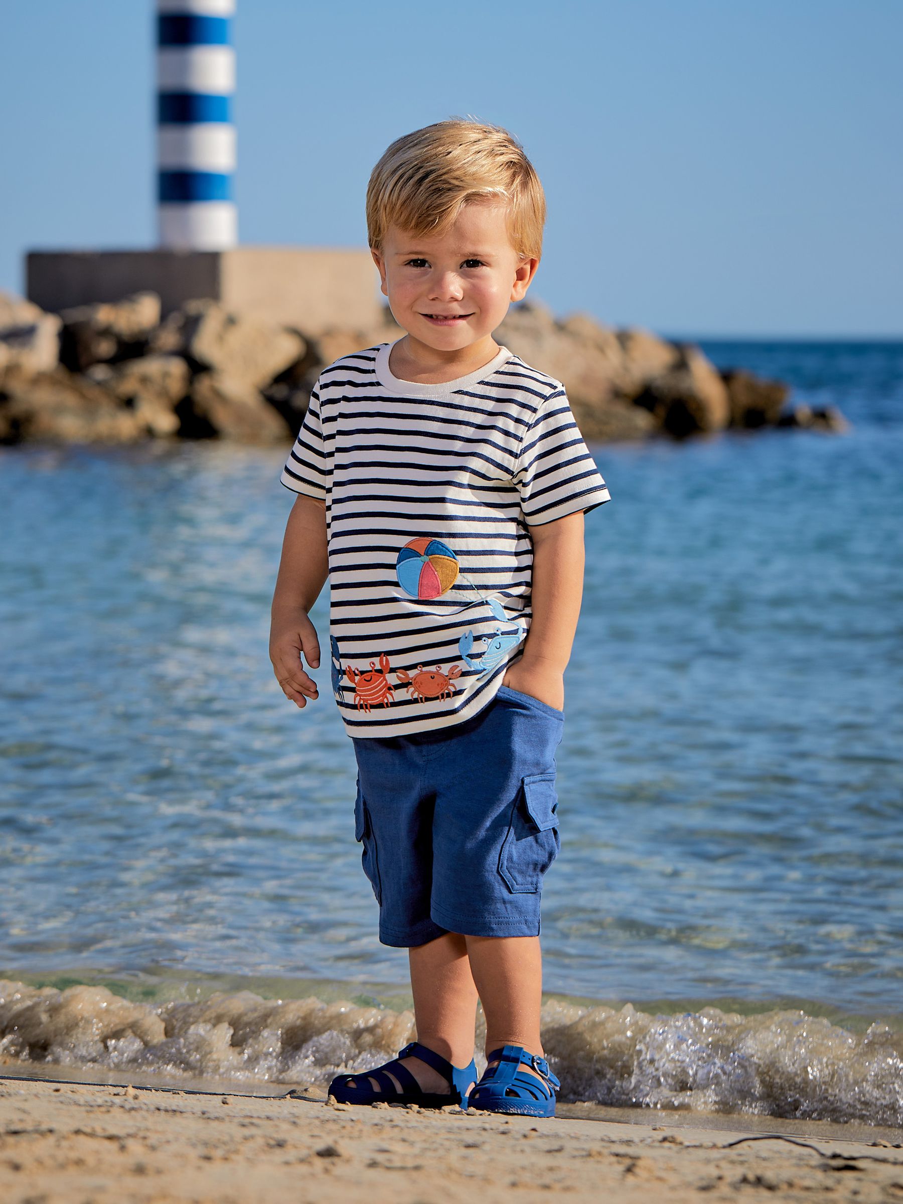 Indigo Blue & Navy Blue 2-Pack Cargo Jogger Shorts Khaki Green - Image 5 of 5 Indigo Blue & Navy Blue 2-Pack Cargo Jogger Shorts Khaki Green - Image 5 of 5