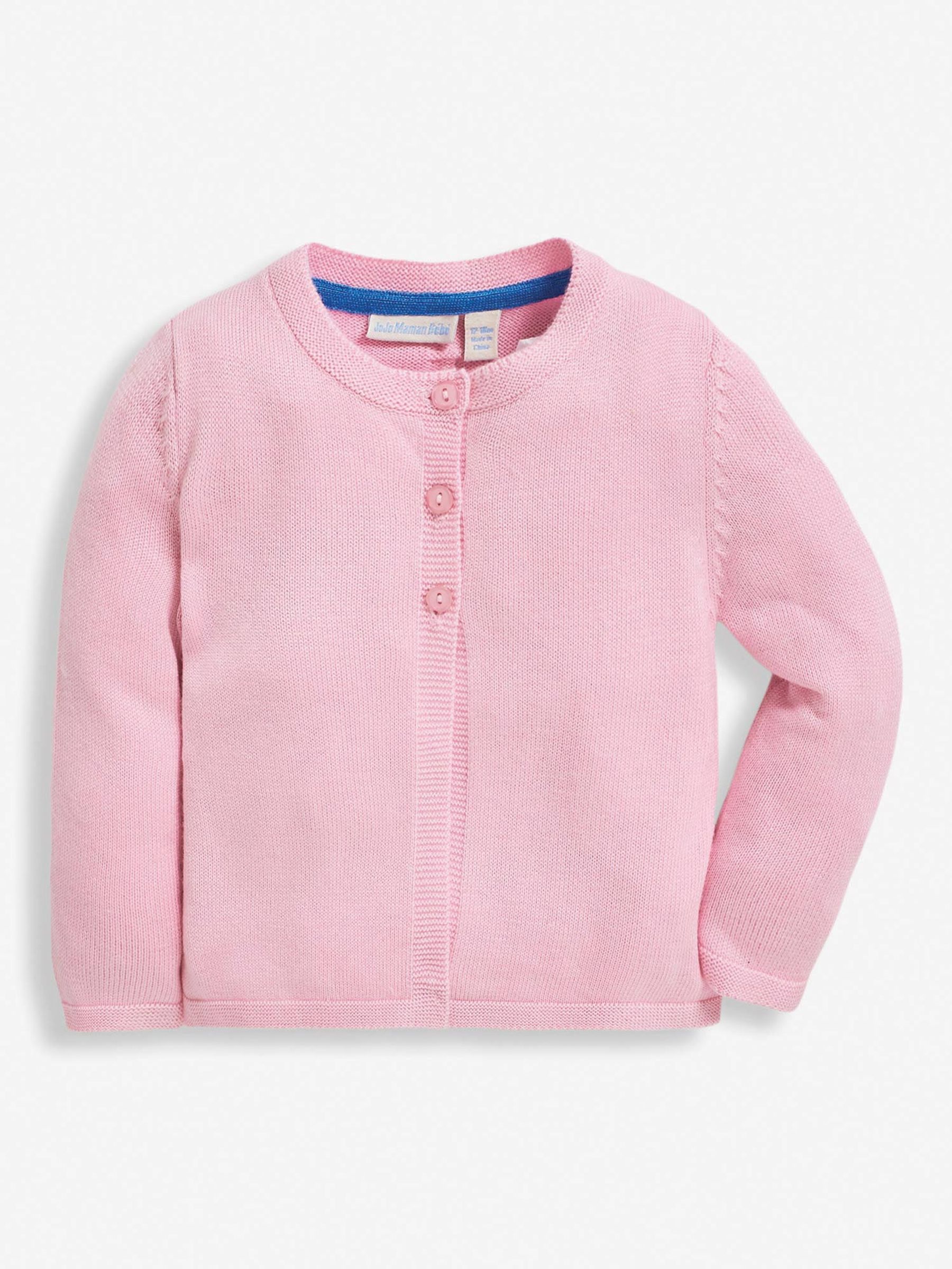 Pink Girls Classic Cardigan - Image 1 of 1