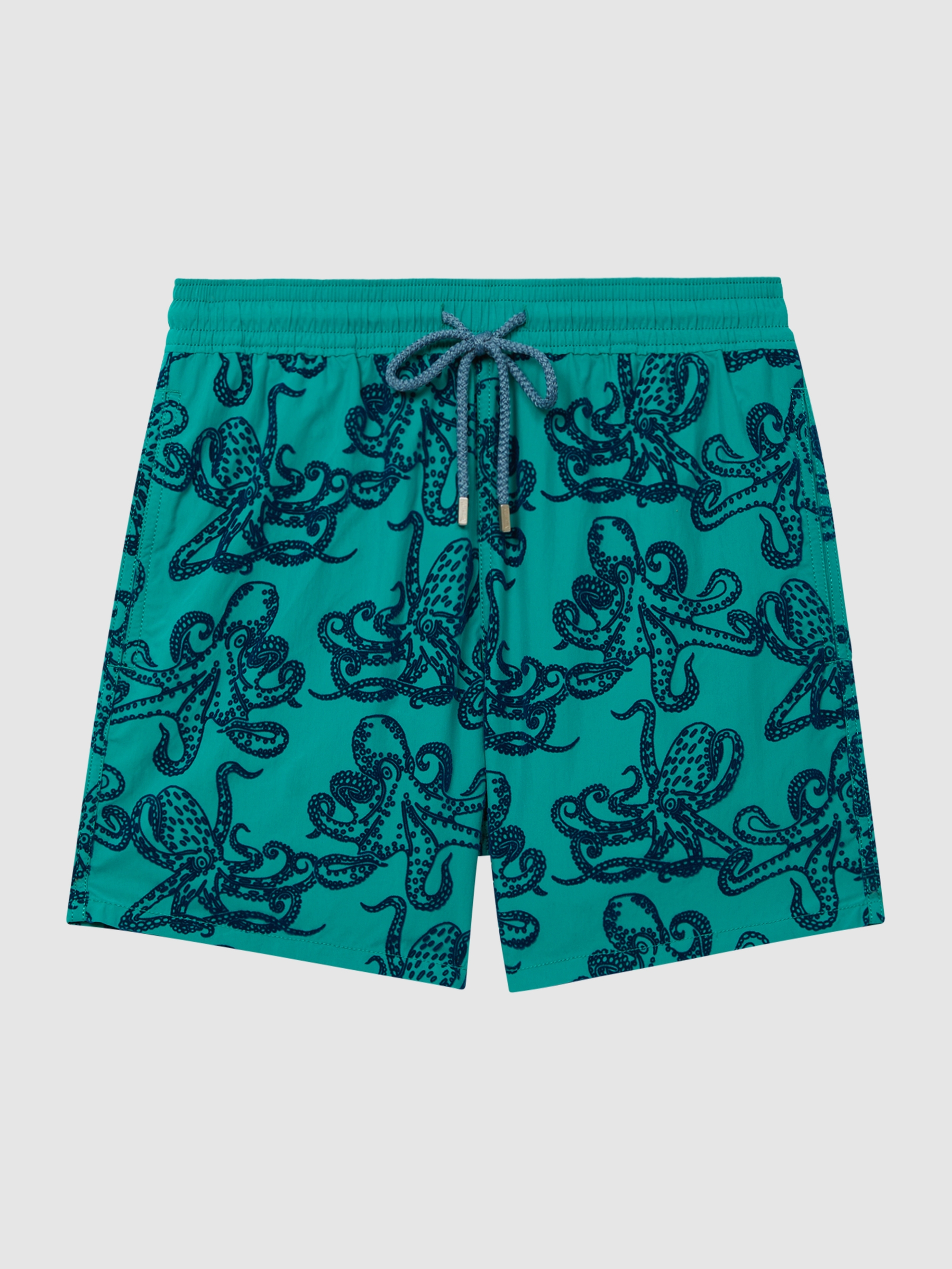 Vilebrequin Octopus Print Swim Shorts in Turquoise - Image 2 of 5 Vilebrequin Octopus Print Swim Shorts in Turquoise - Image 2 of 5