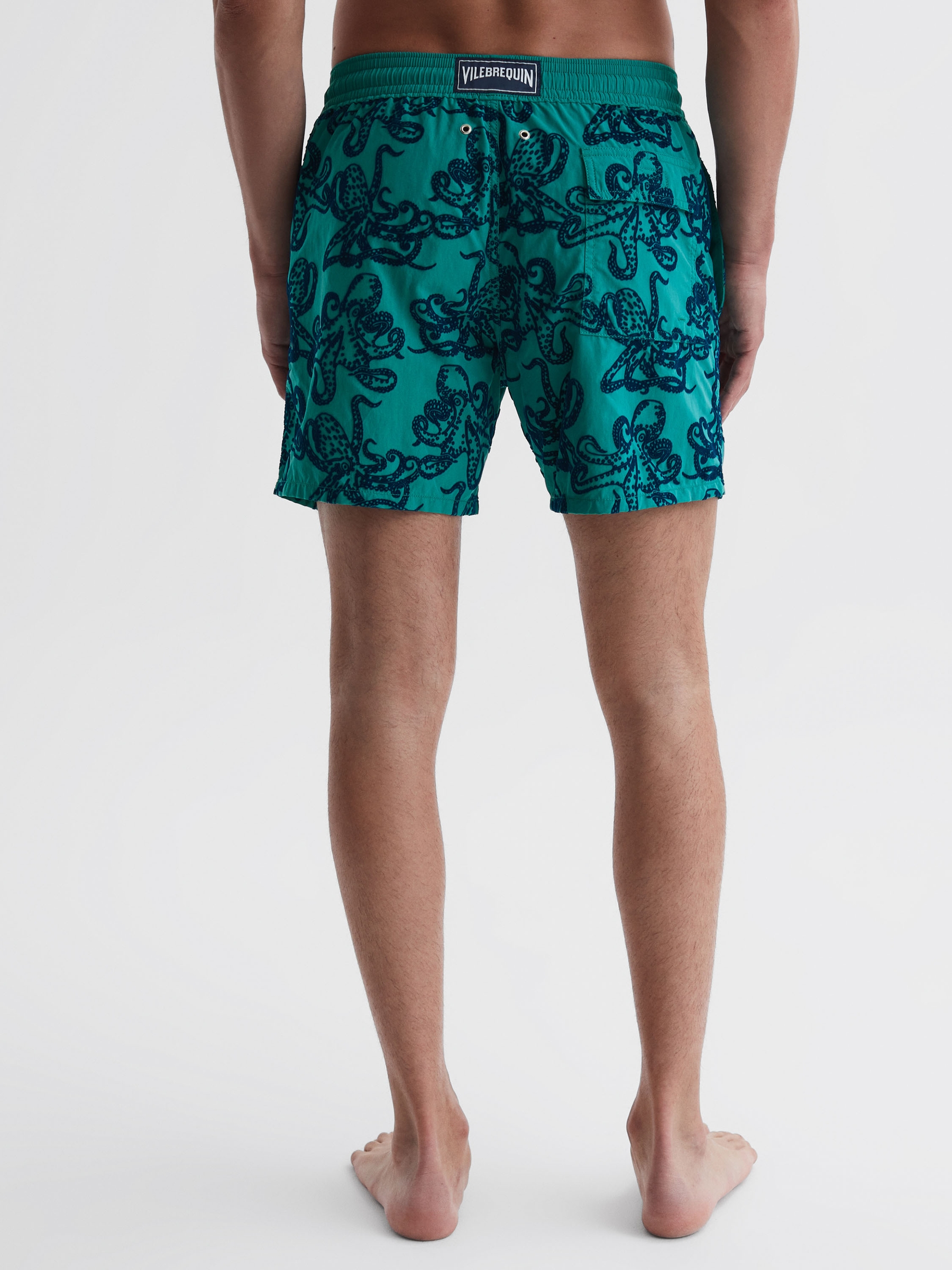 Vilebrequin Octopus Print Swim Shorts in Turquoise - Image 4 of 5