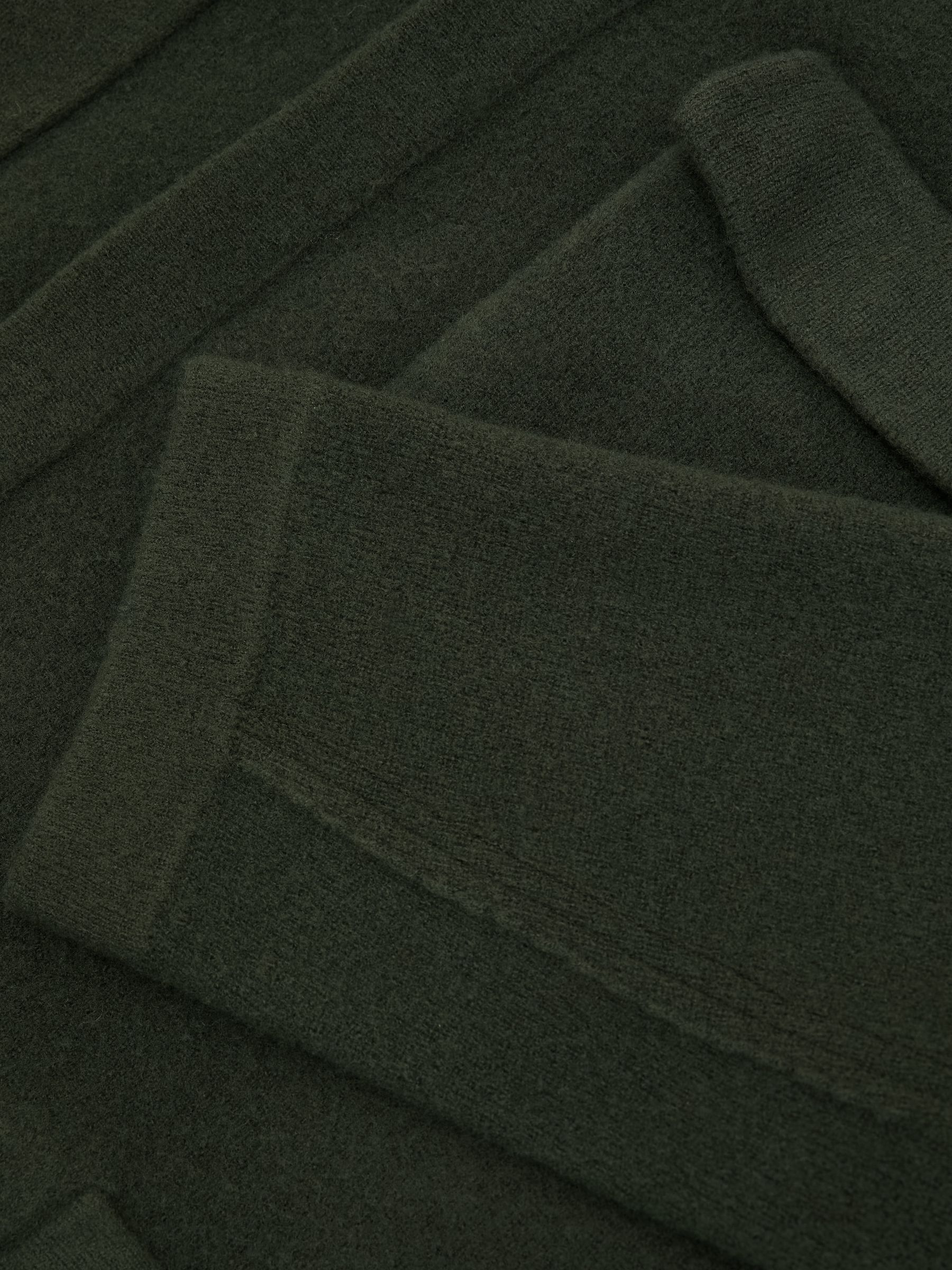 Boiled Wool Twin-Pocket Overshirt in Forest Green - Billede 8 af 8