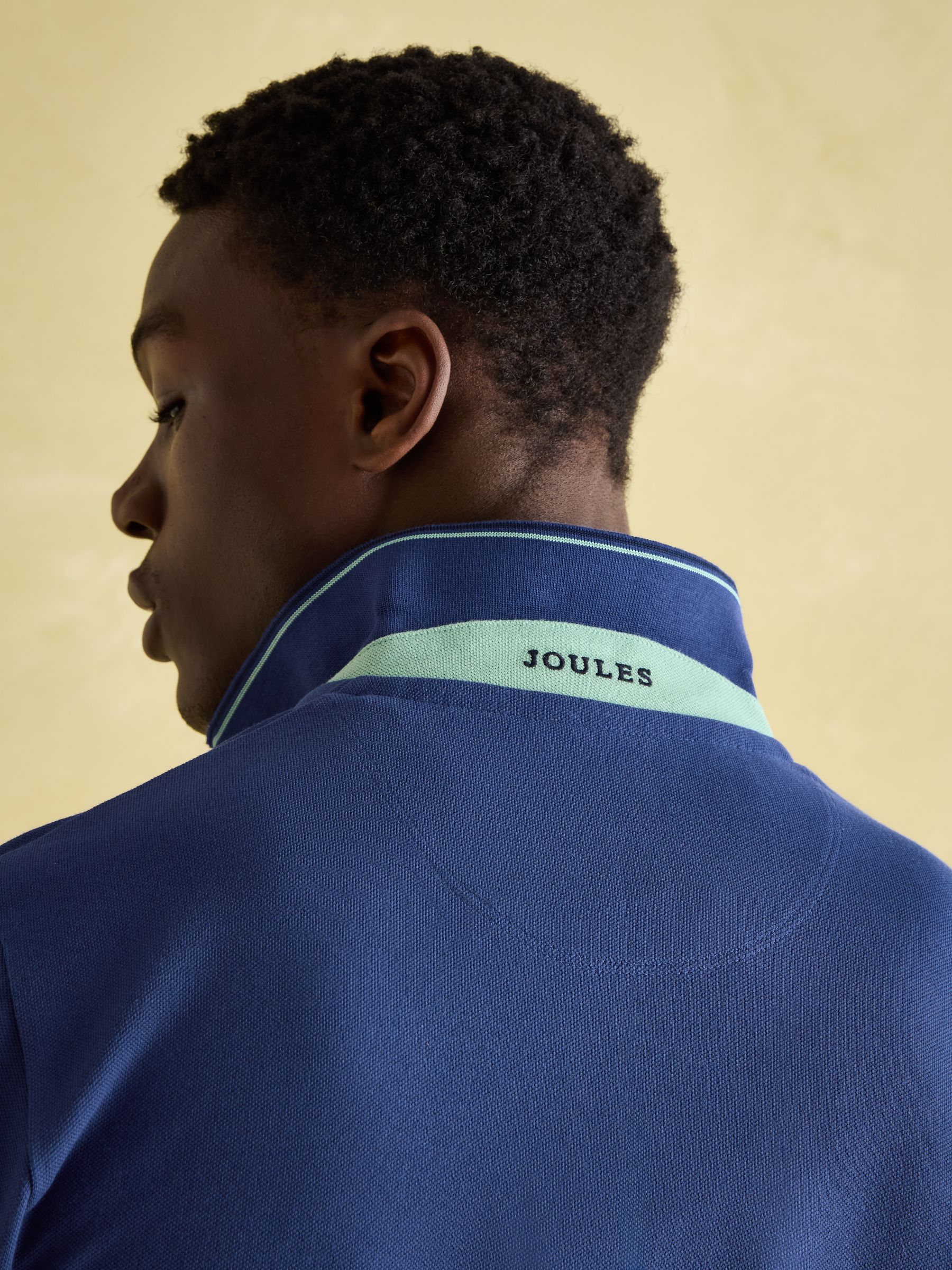 Woody Blue Cotton Pique Polo Shirt - Image 7 of 8