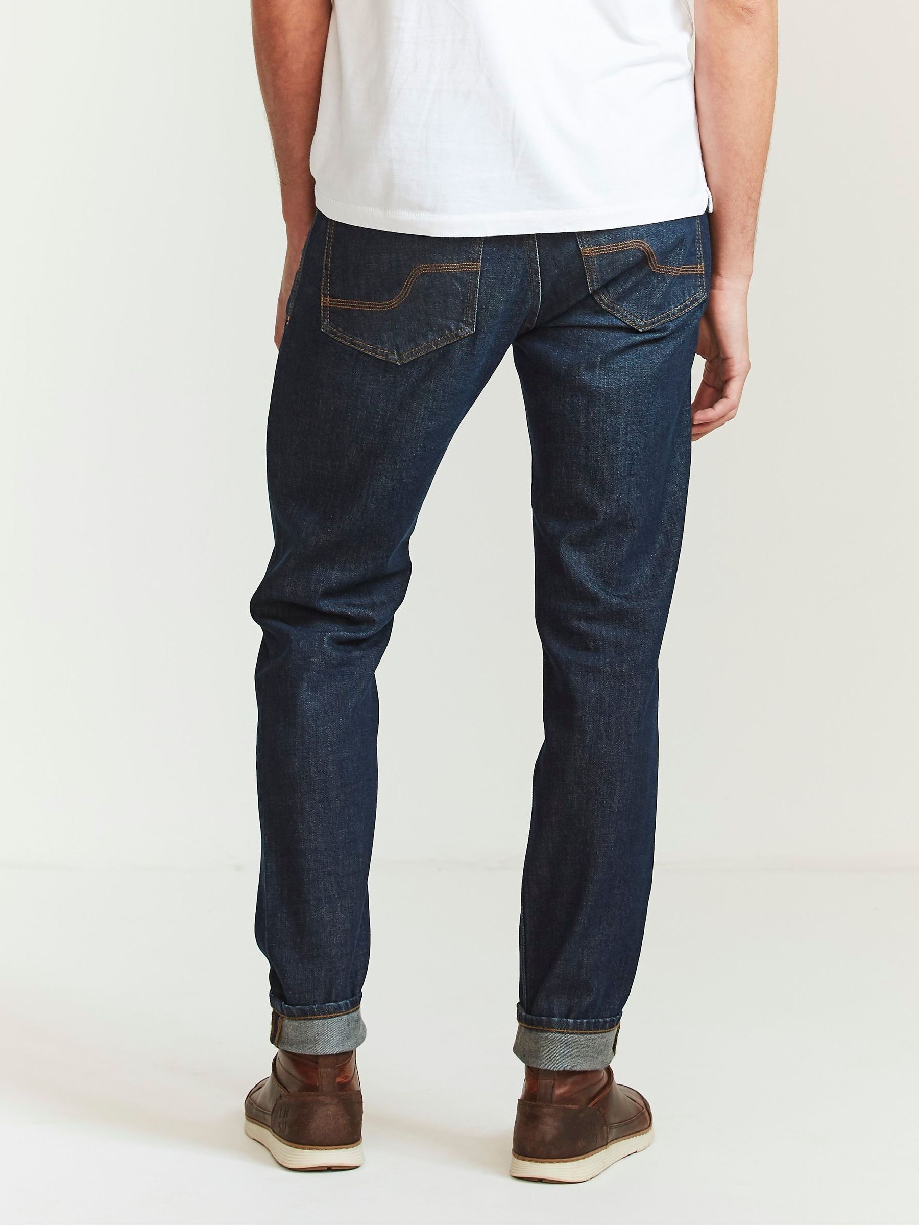 Blue Lean Dark Vintage Wash Jeans - Image 2 of 3