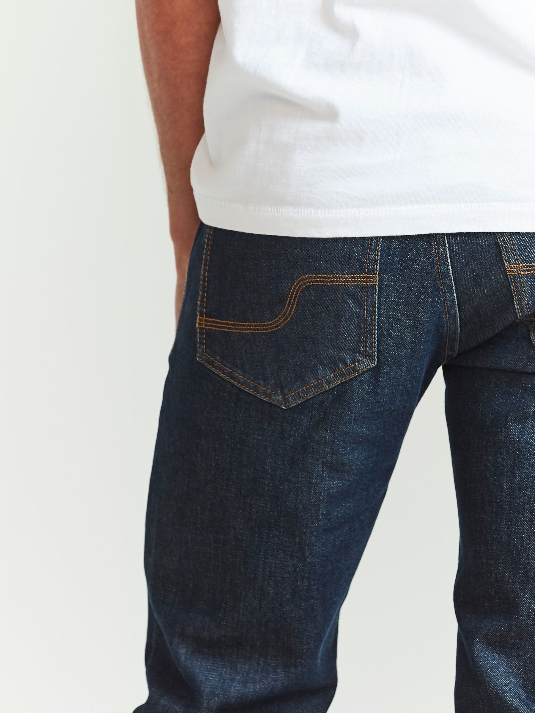 Blue Lean Dark Vintage Wash Jeans - Image 3 of 3