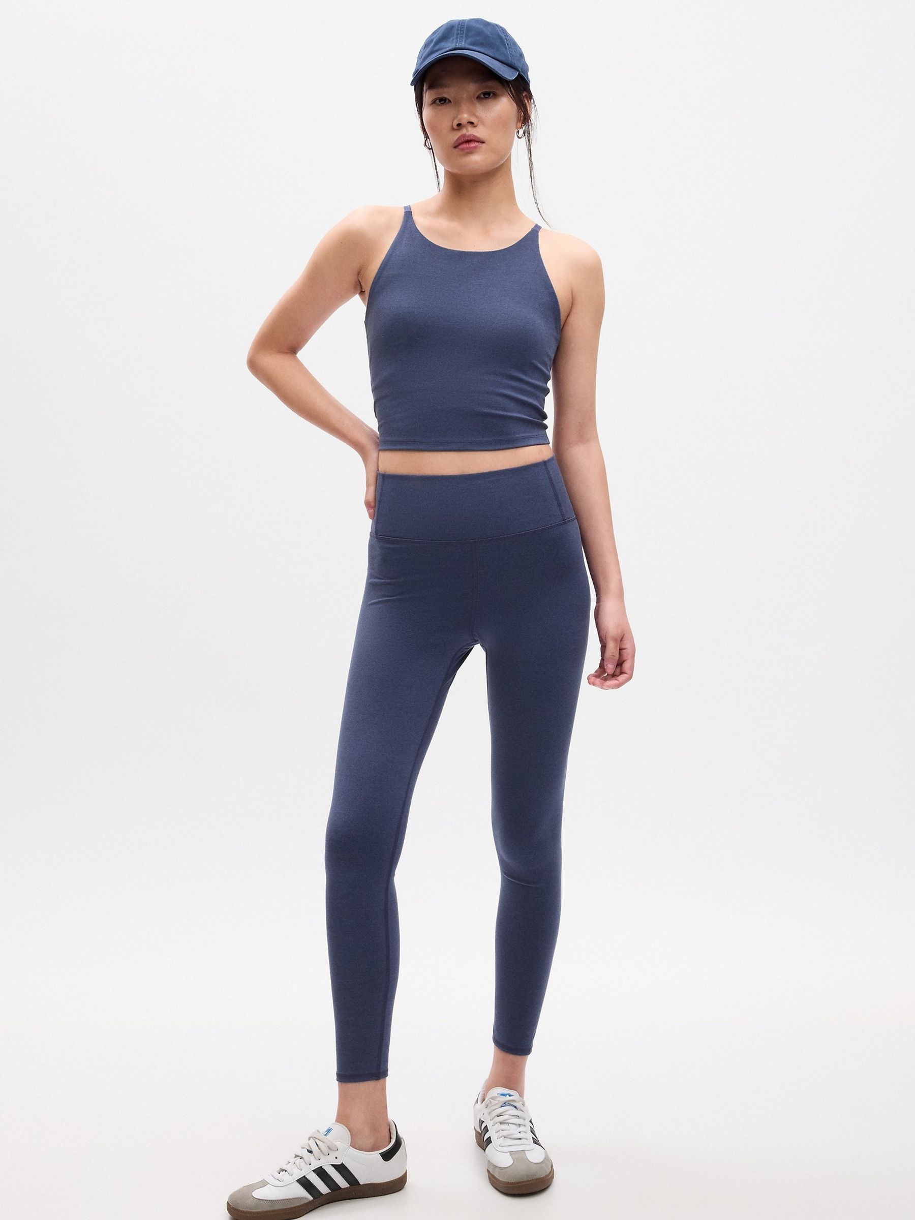 Blue High Waisted Studio Leggings - Image 1 of 1