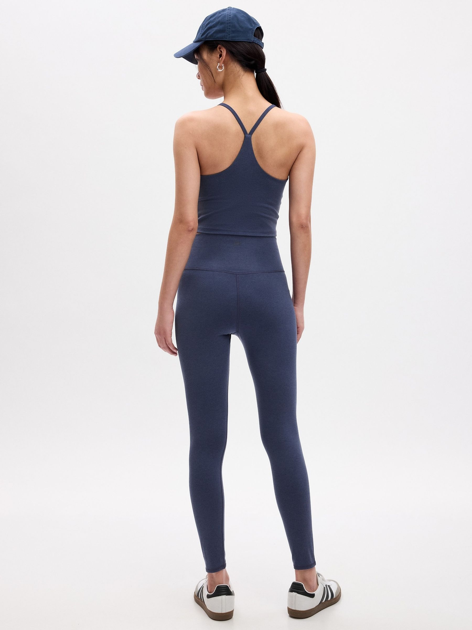 Blue High Waisted Studio Leggings - Image 2 of 2