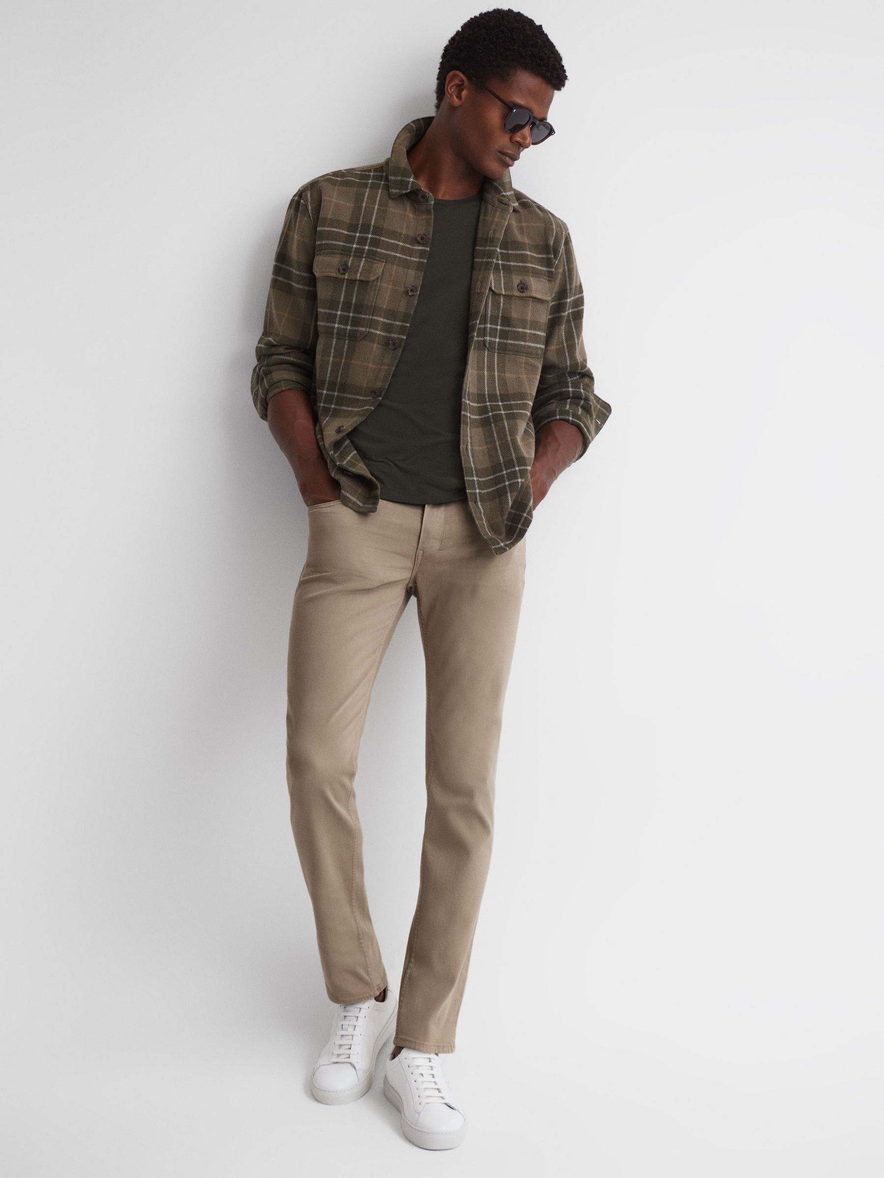 Paige High Stretch Jeans in Wheat Harvest - Image 3 of 4