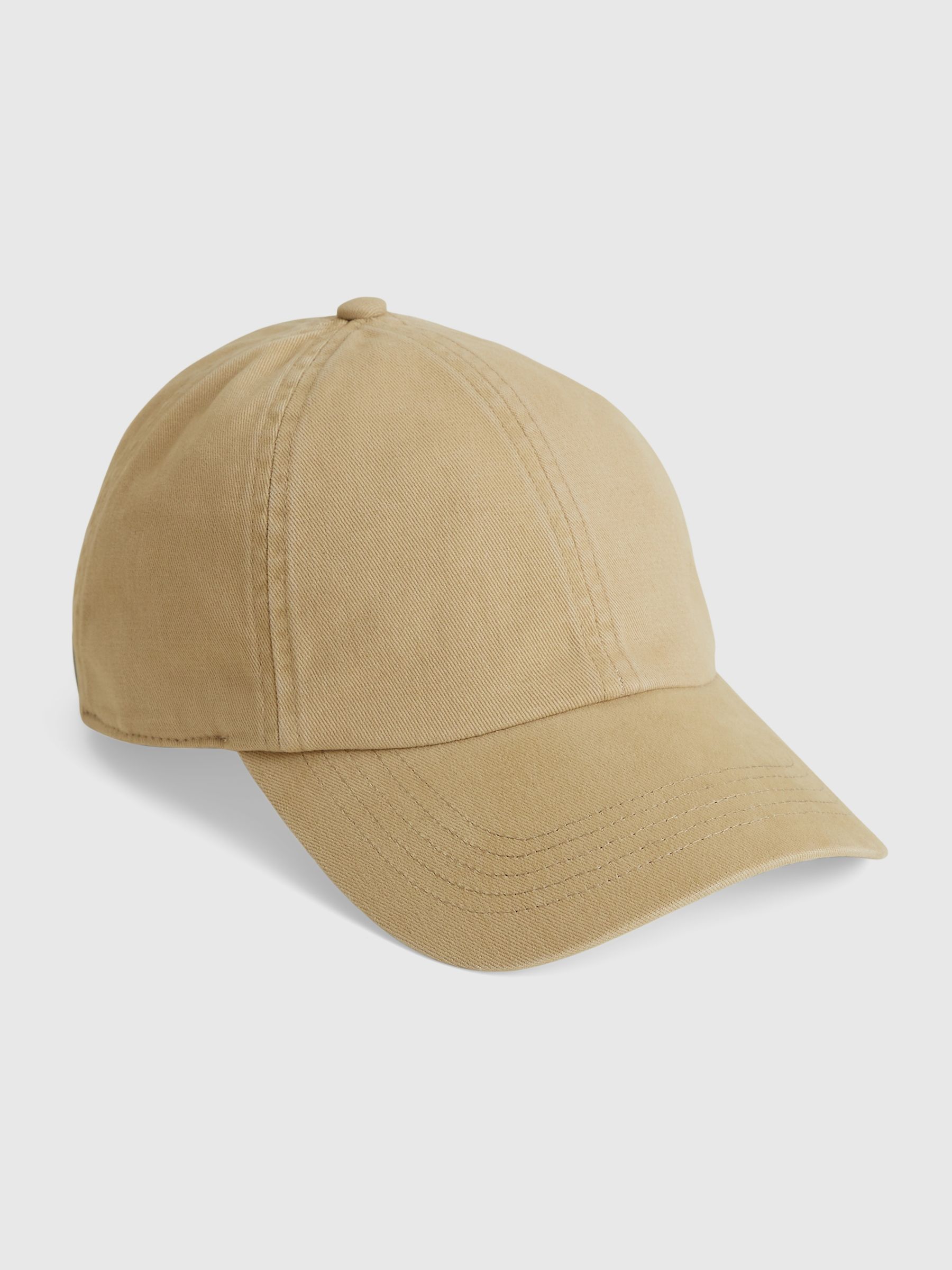 Beige Adults Organic Cotton Washed Baseball Hat - Image 1 of 1