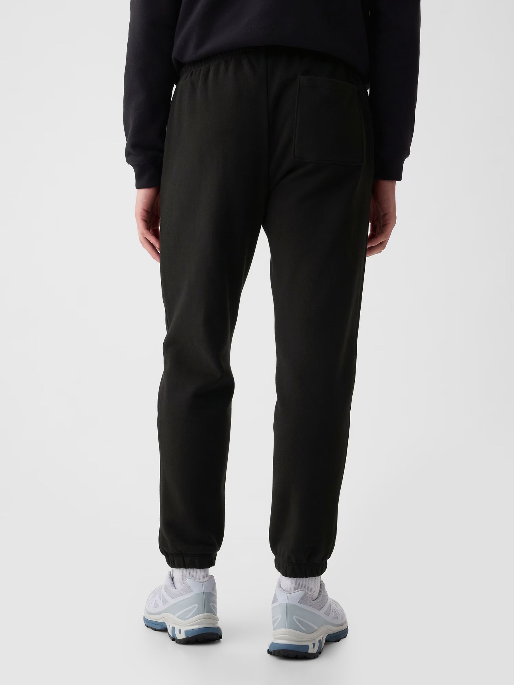 Black Vintage Soft Fleece-Lined Joggers - Image 2 of 5