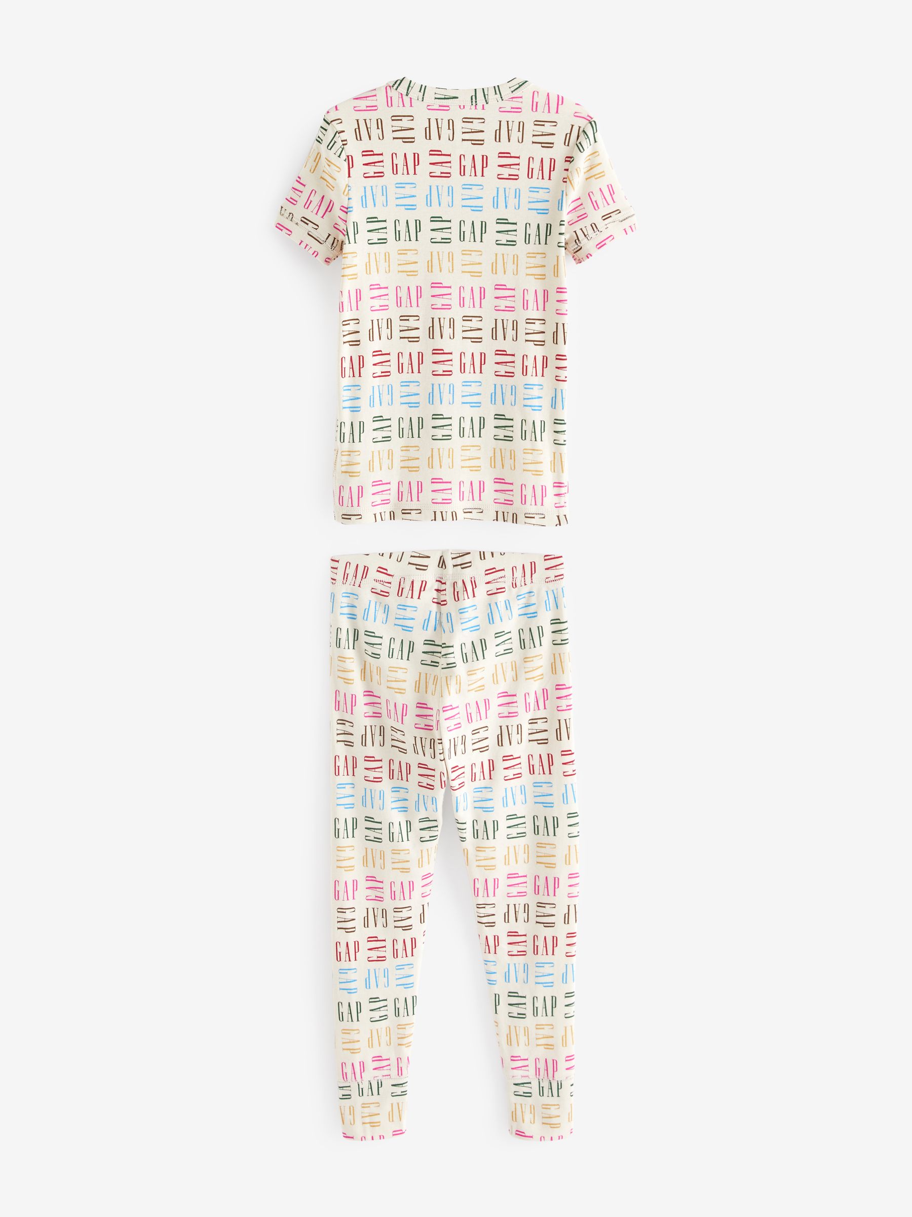 Cream Organic Cotton Logo Pyjama Set (4-13yrs) - Image 2 of 4