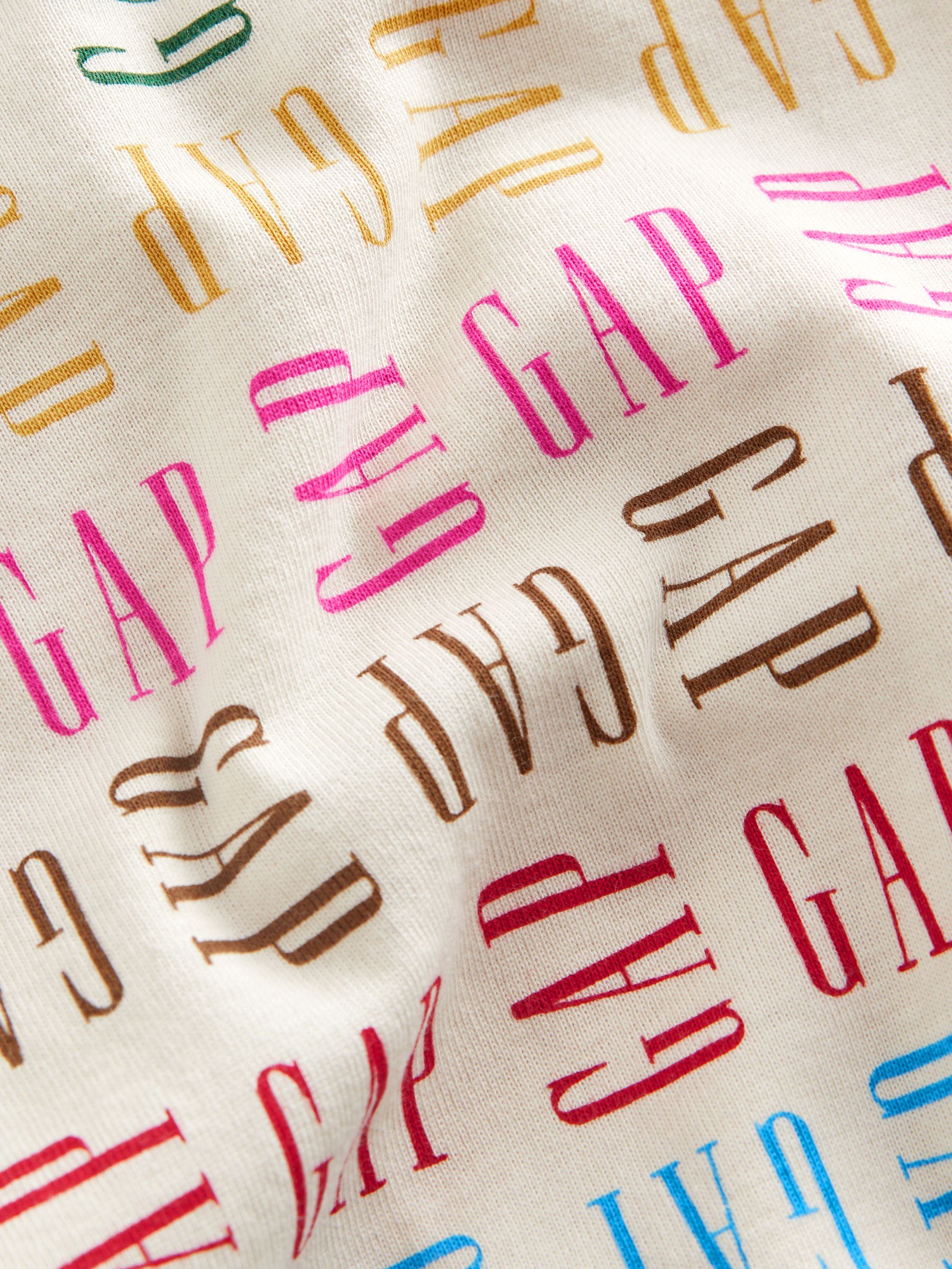 Cream Organic Cotton Logo Pyjama Set (4-13yrs) - Image 4 of 4