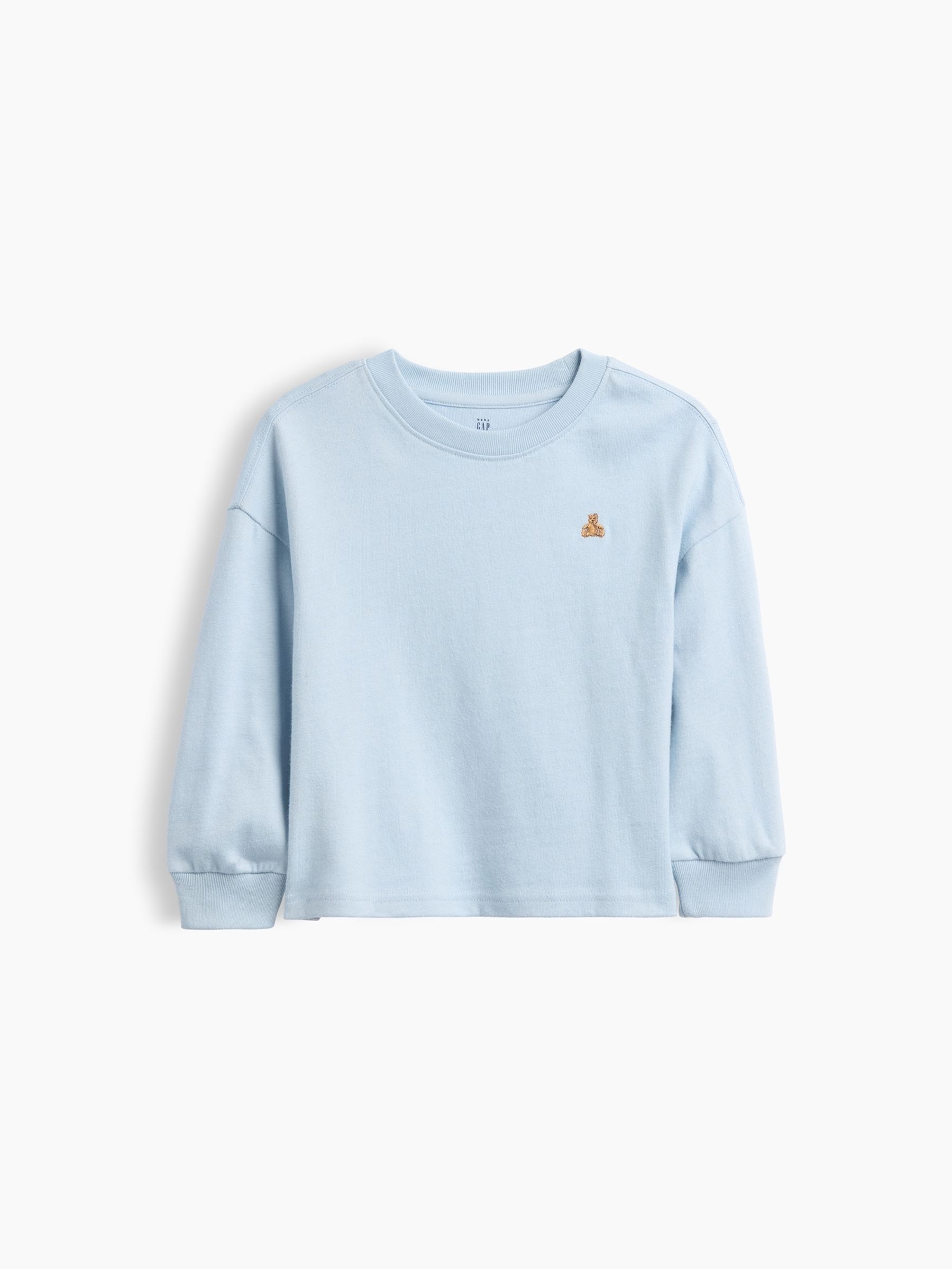 Blue Heavyweight Long Sleeve T-Shirt - Image 1 of 2