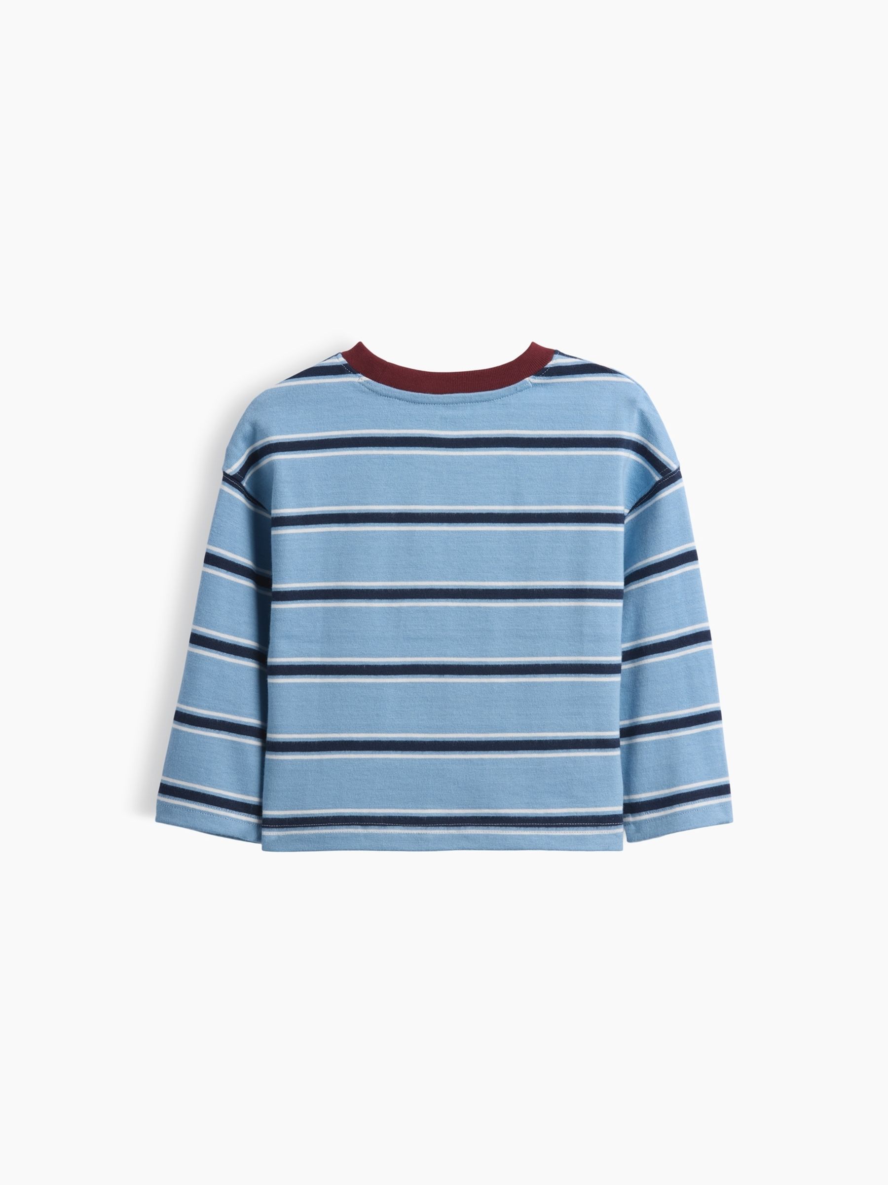 Blue Stripe Heavyweight Long Sleeve T-Shirt - Image 2 of 2