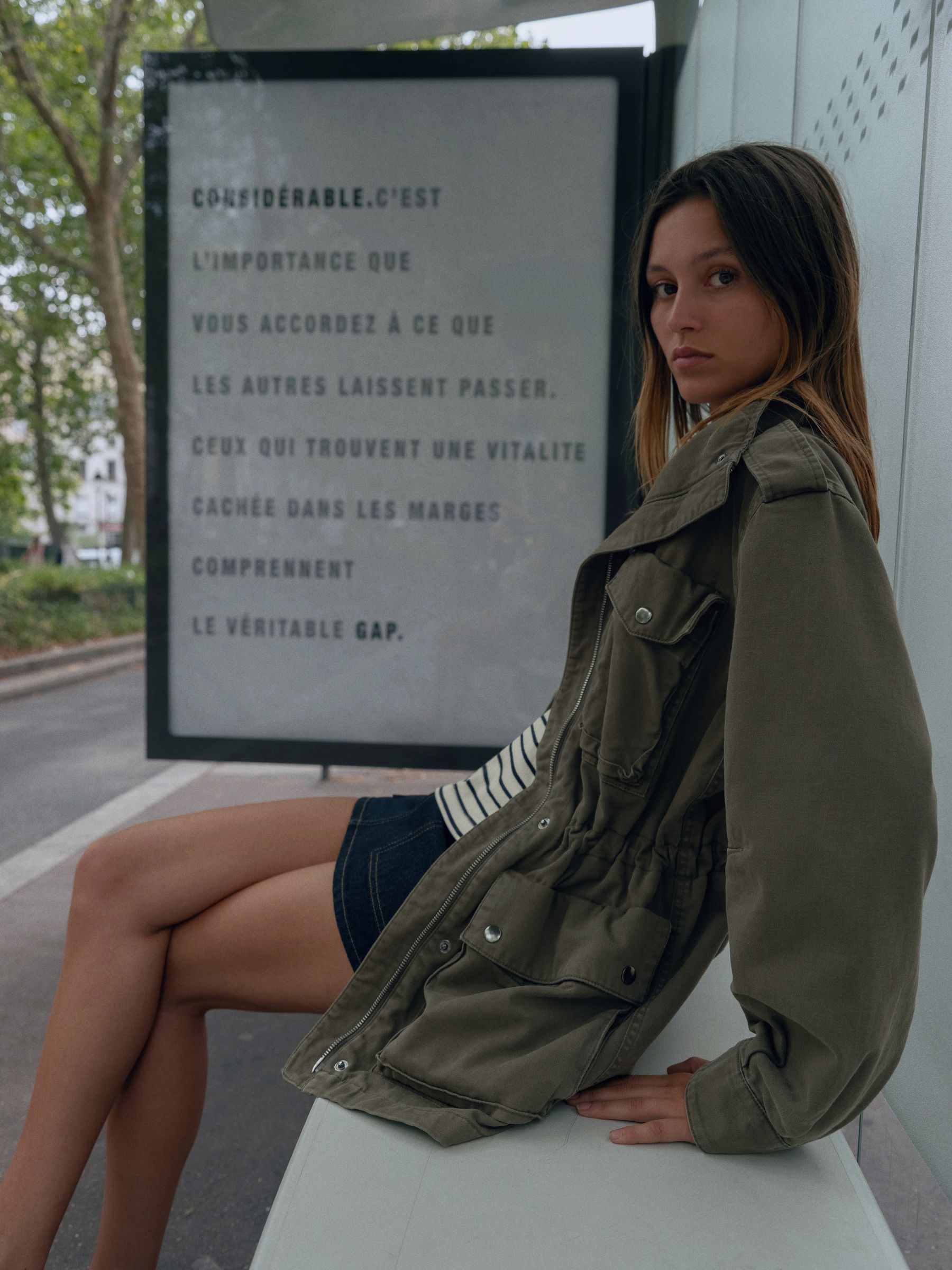 Gap x A.P.C. Green Oversized Utility Jacket - Image 1 of 8