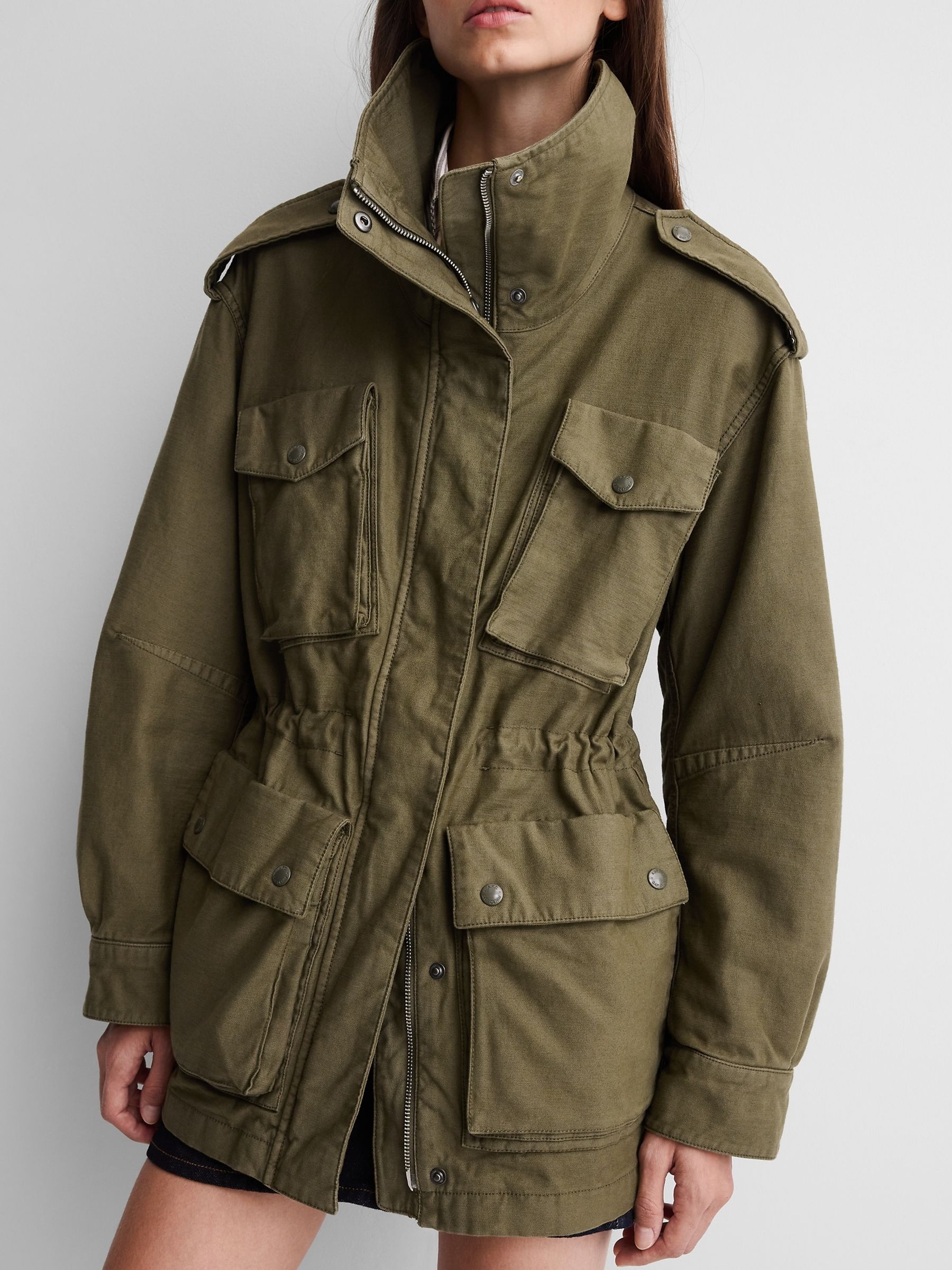 Gap x A.P.C. Green Oversized Utility Jacket - Image 6 of 8