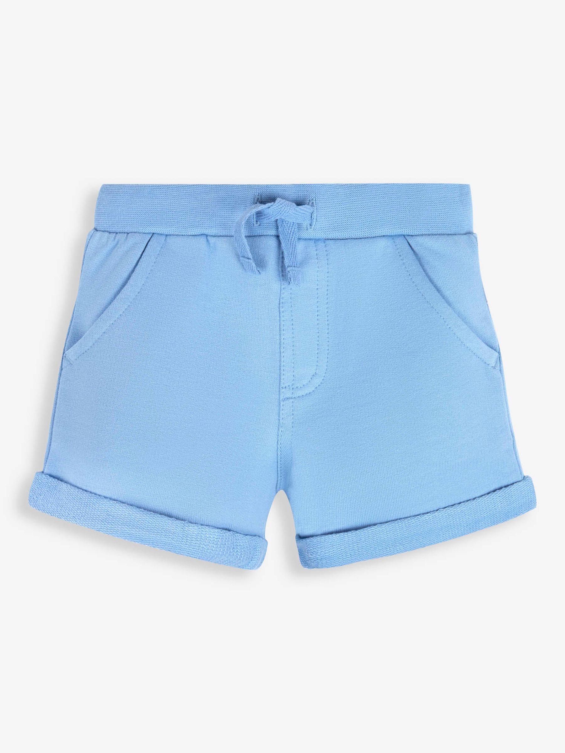 White 2-Piece & Blue Stripe Crab Pocket T-Shirt & Shorts Set - Image 6 of 8