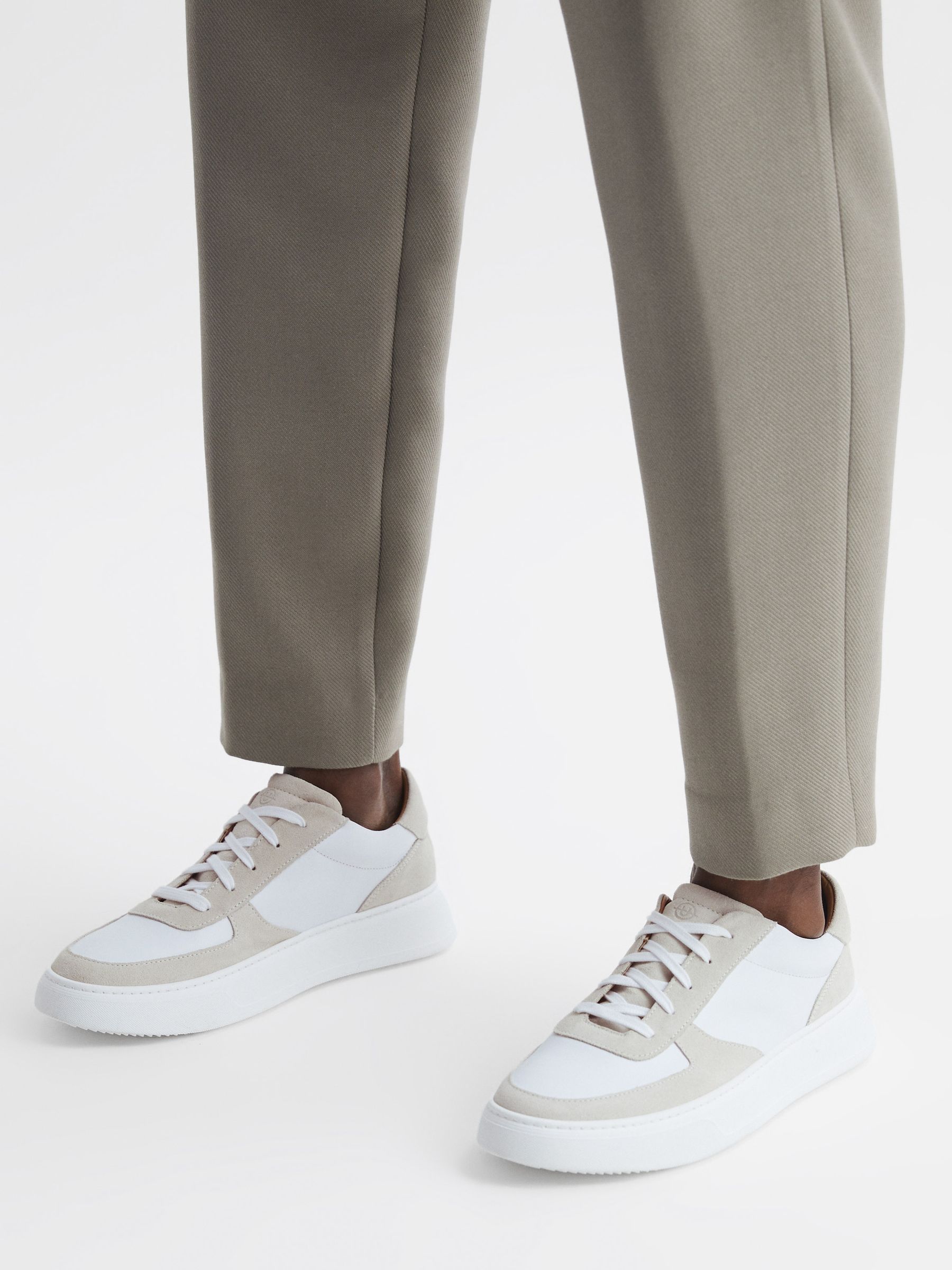 Unseen Marais Trainers in Off White - Image 3 of 7