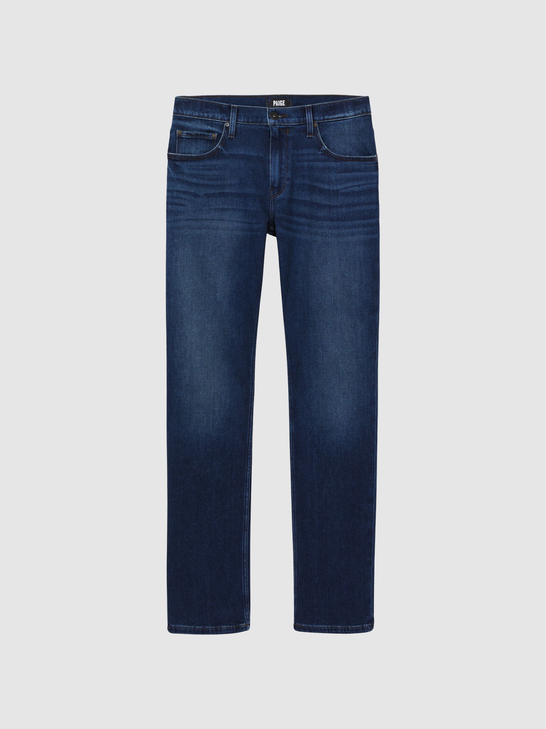 Paige Regular Fit Straight Leg Jeans in Hartweg - Image 2 of 5