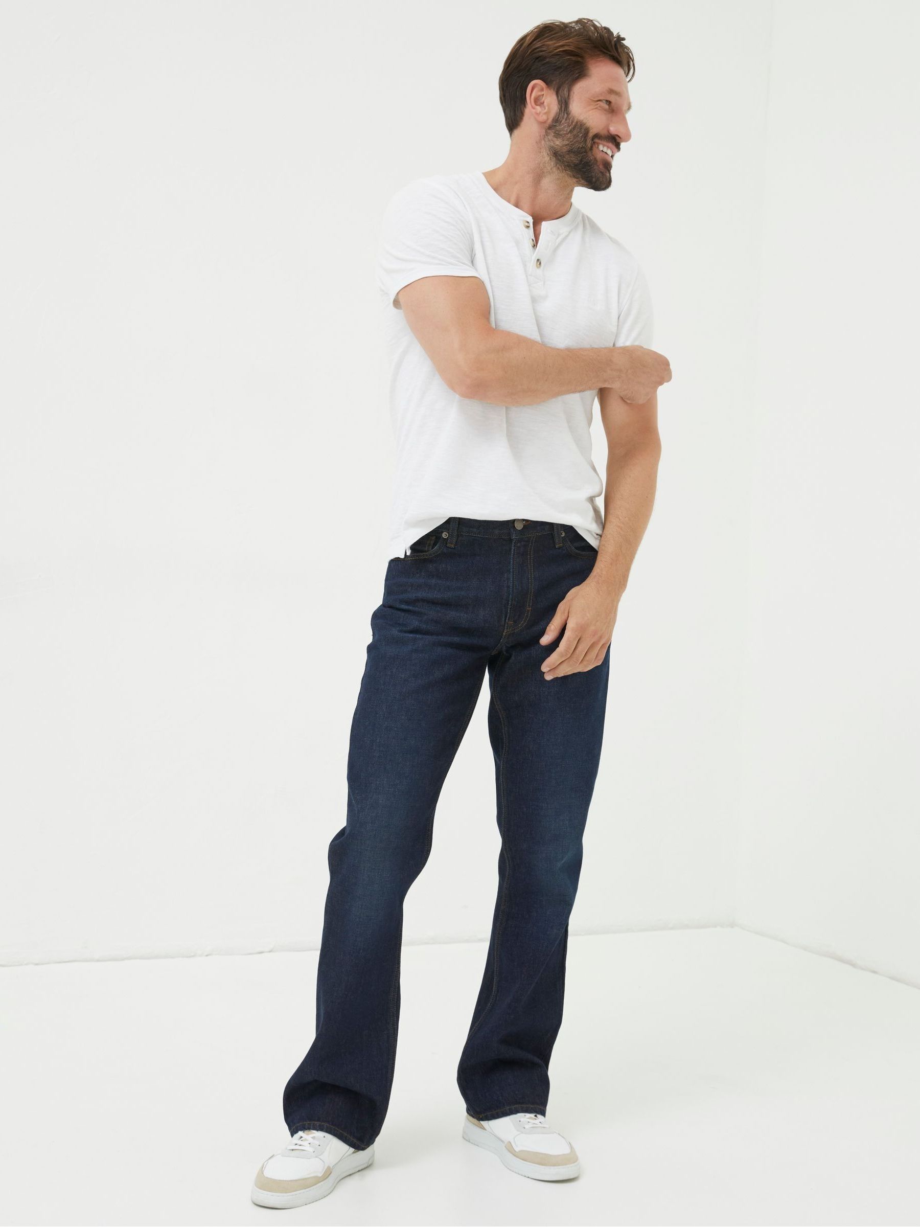 Blue Jeans Fatface Bootcut Jeans FAT FACE Womens High Waist