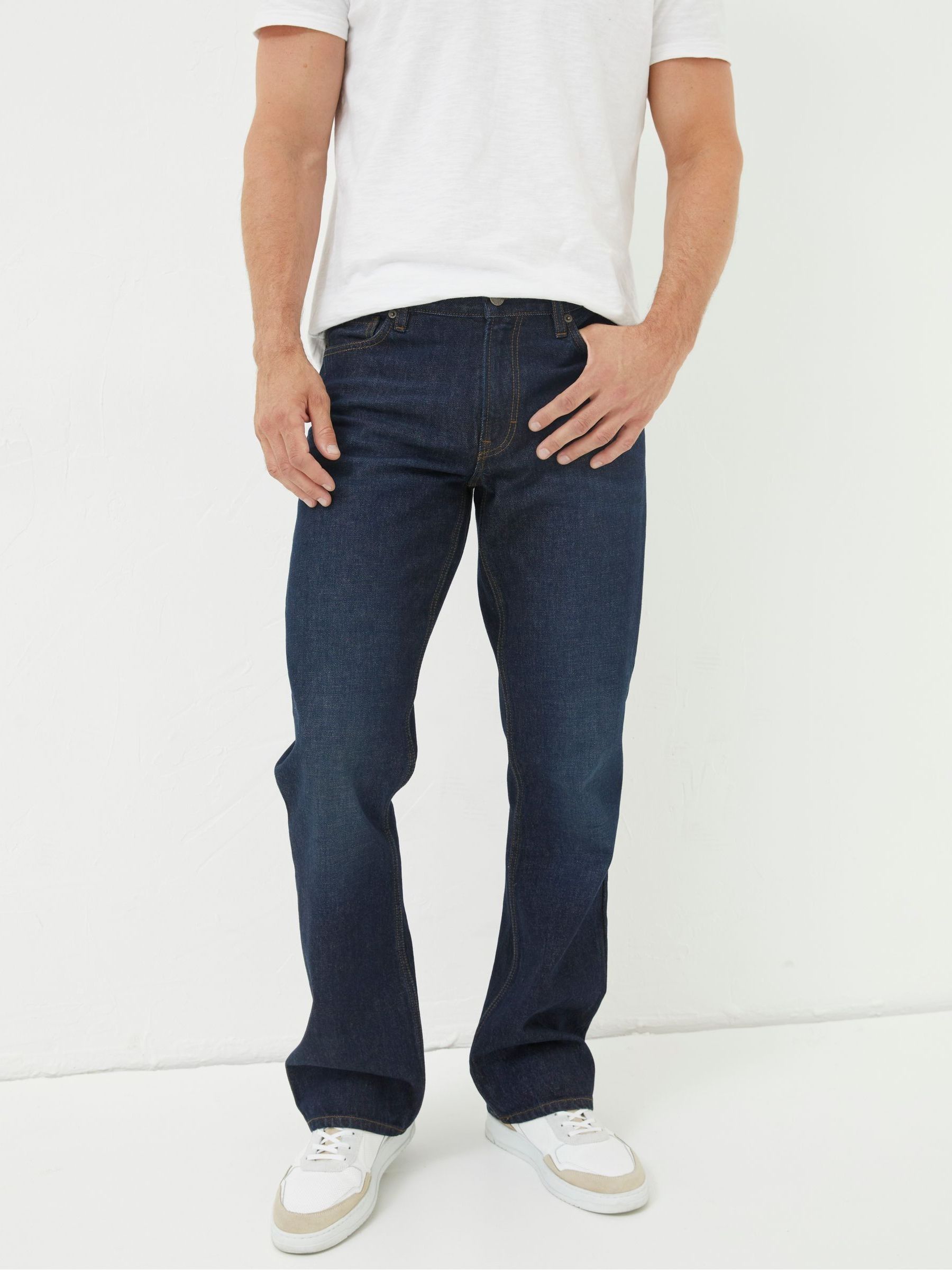 Navy Blue Bootcut Jeans - Image 3 of 5