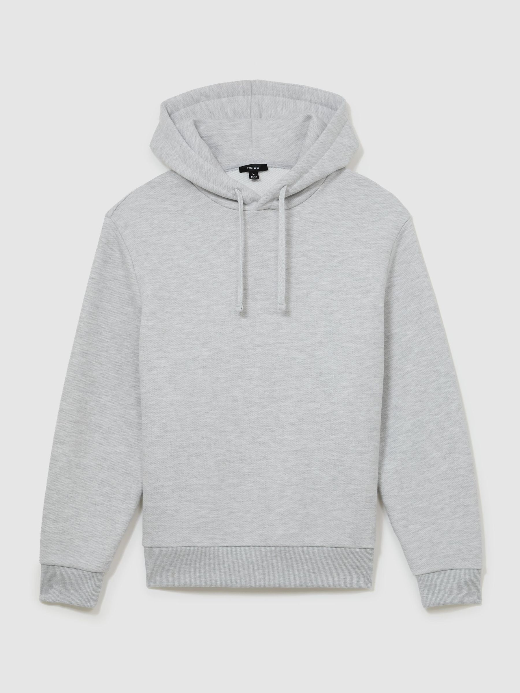 Heavyweight Cotton-Blend Relaxed-Fit Hoodie in Grey - Obrázek 2 z 7